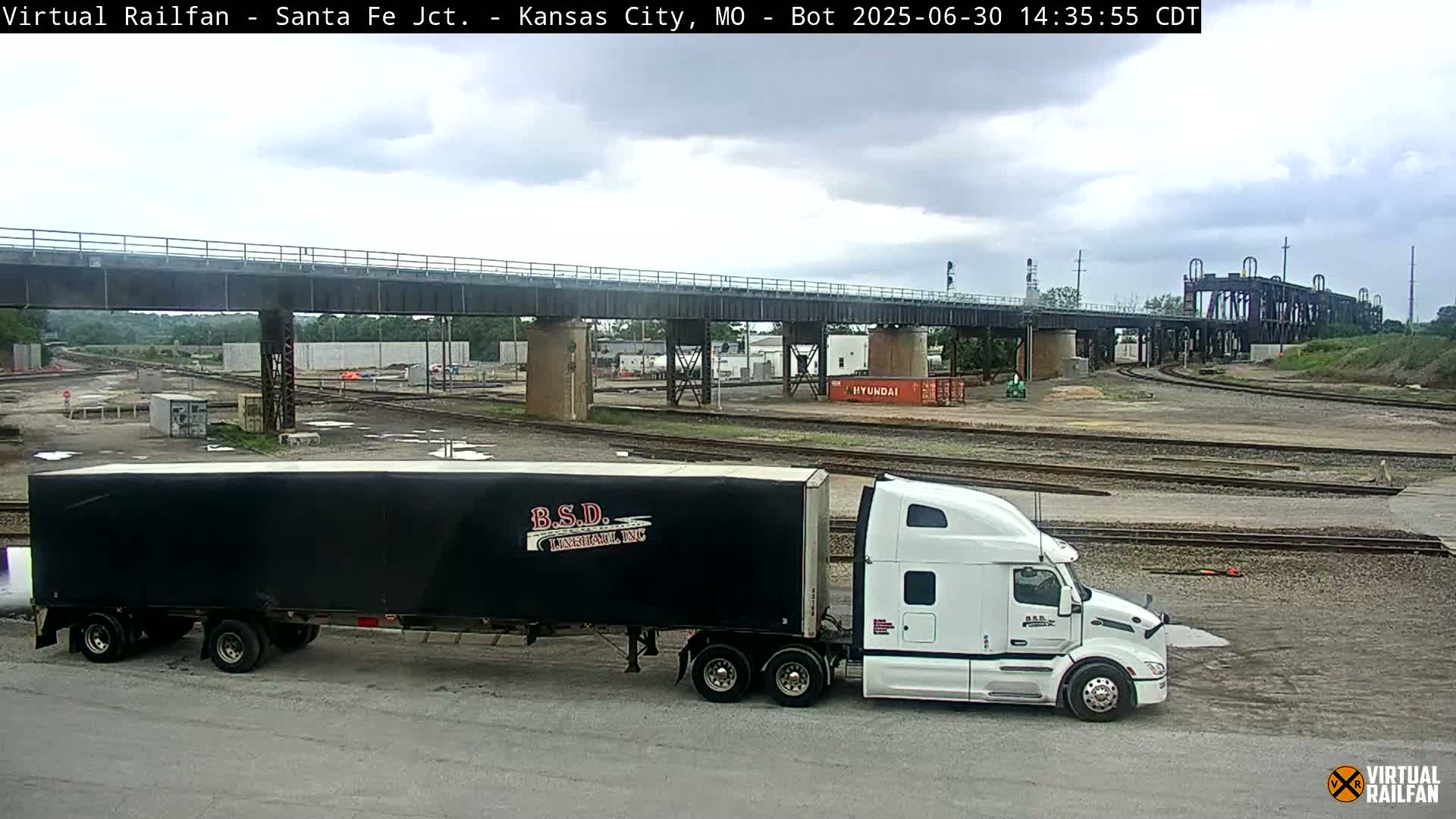 Kansas City Santa Fe Railway Junction Live Cam - Kansas City, Jackson, Missouri, USA 