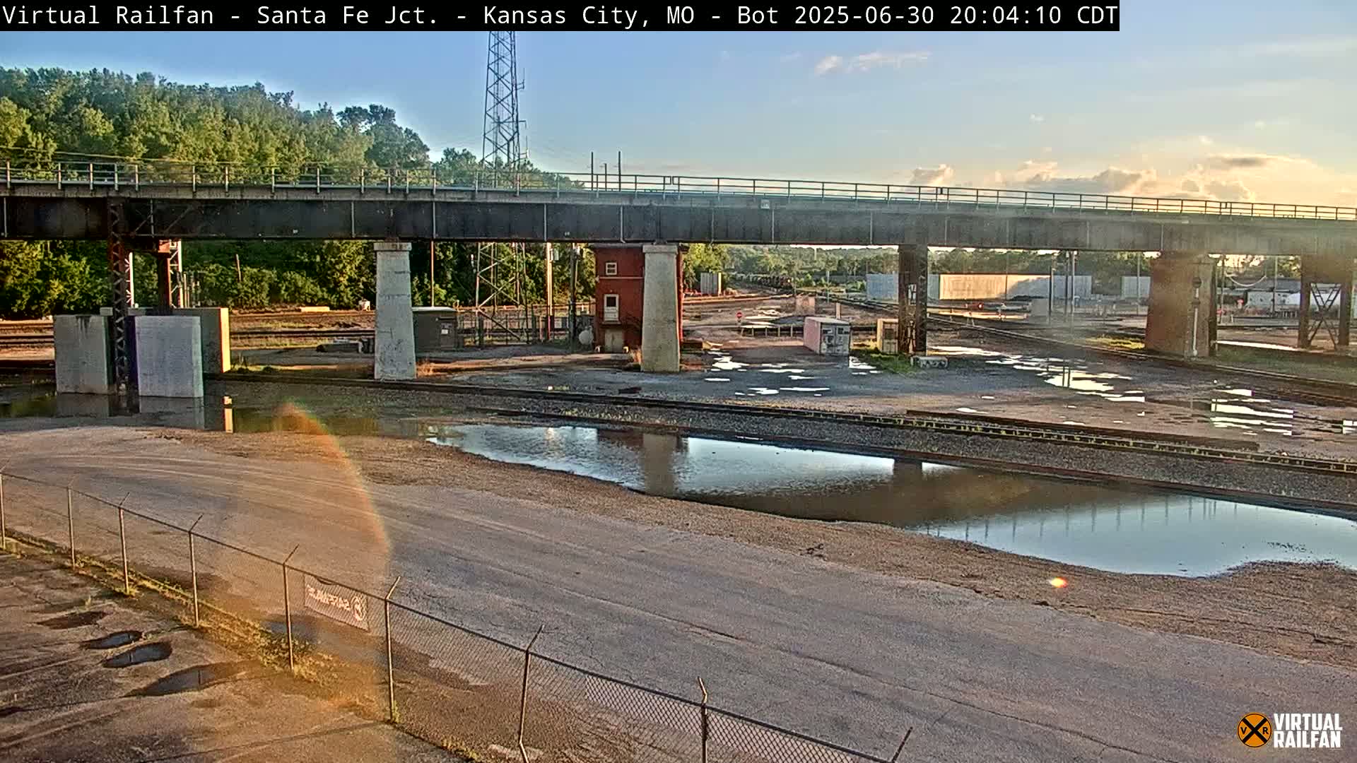 Kansas City Santa Fe Railway Junction Live Cam - Kansas City, Jackson, Missouri, USA 