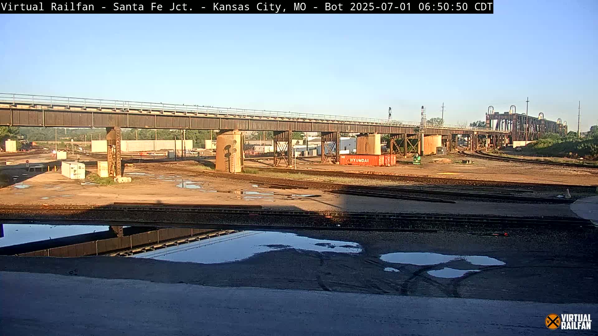 Kansas City Santa Fe Railway Junction Live Cam - Kansas City, Jackson, Missouri, USA 
