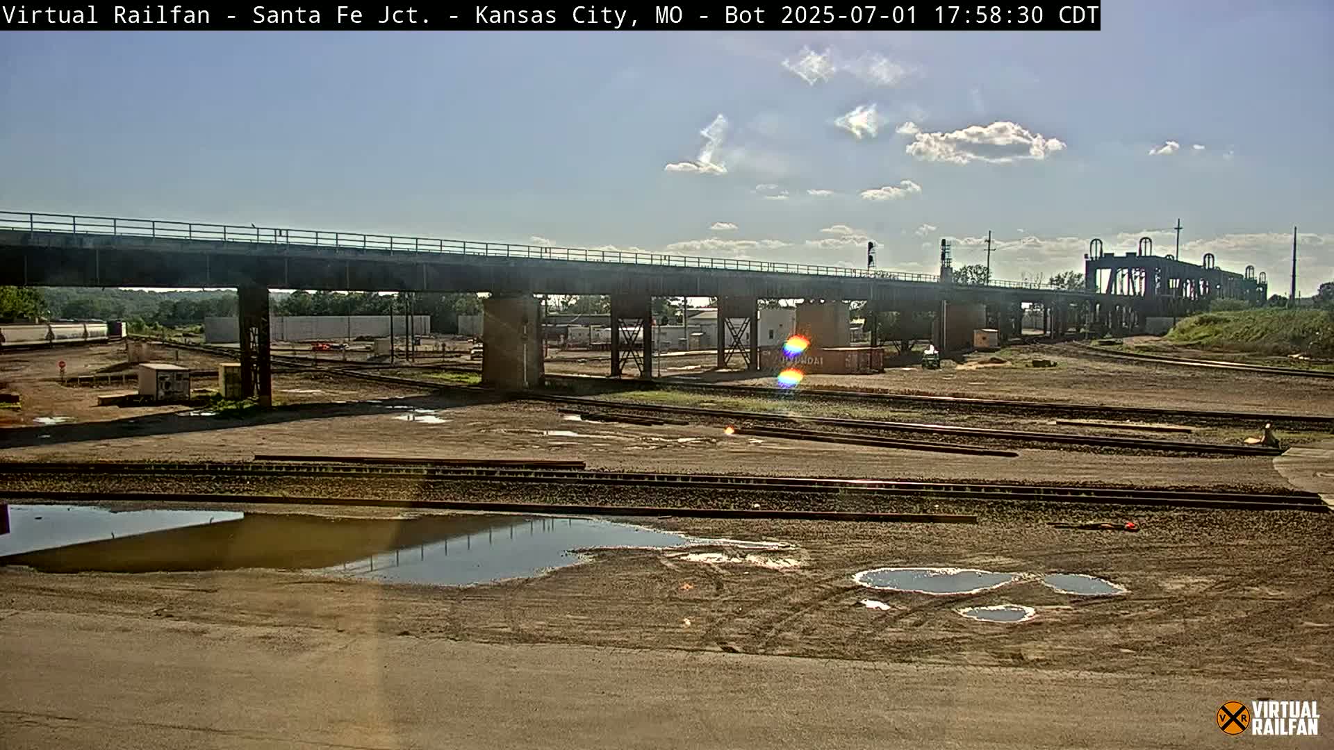Kansas City Santa Fe Railway Junction Live Cam - Kansas City, Jackson, Missouri, USA 