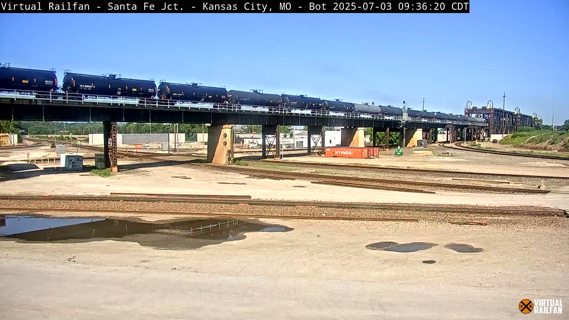 Kansas City Santa Fe Railway Junction Live Cam - Kansas City, Jackson, Missouri, USA 
