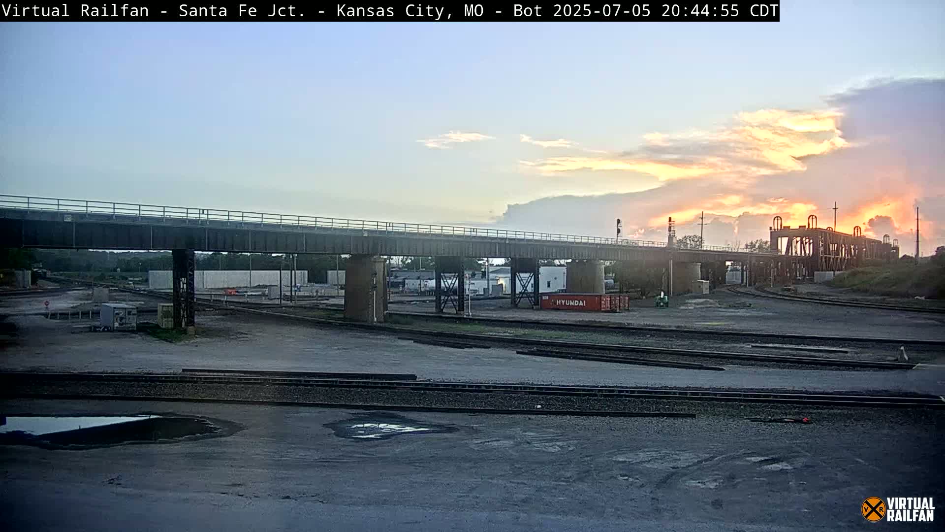 Kansas City Santa Fe Railway Junction Live Cam - Kansas City, Jackson, Missouri, USA 