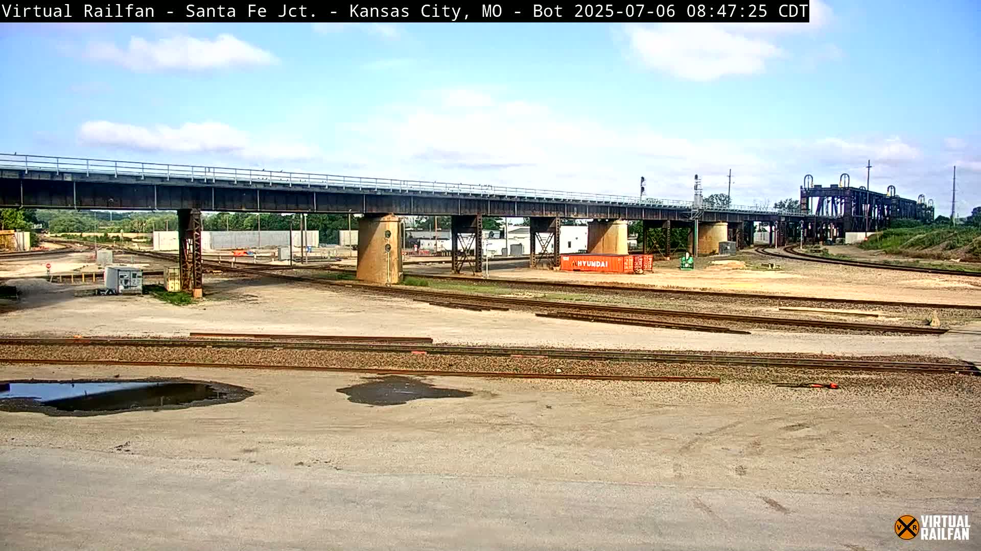 Kansas City Santa Fe Railway Junction Live Cam - Kansas City, Jackson, Missouri, USA 