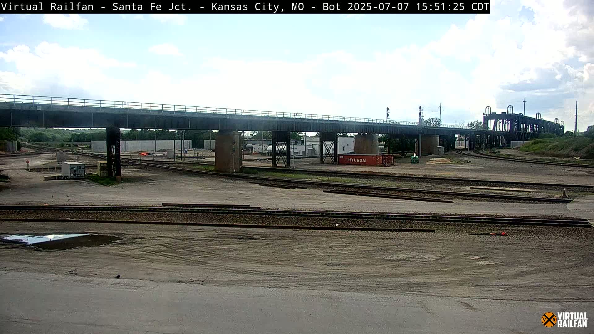 Kansas City Santa Fe Railway Junction Live Cam - Kansas City, Jackson, Missouri, USA 