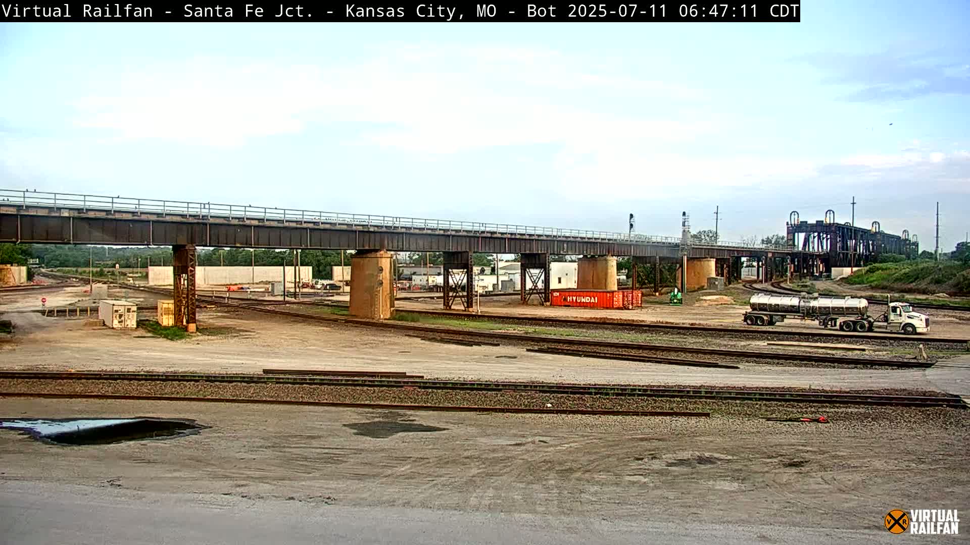 Kansas City Santa Fe Railway Junction Live Cam - Kansas City, Jackson, Missouri, USA 