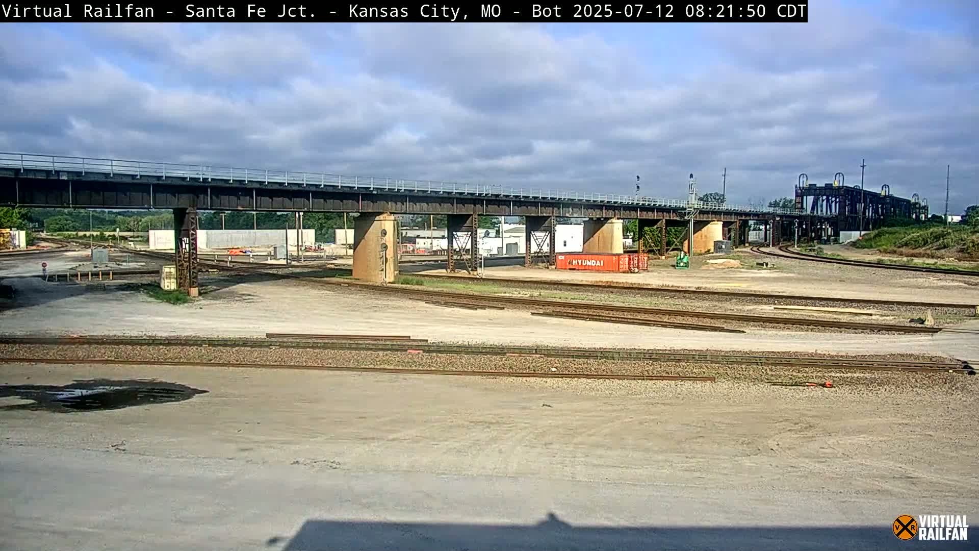 Kansas City Santa Fe Railway Junction Live Cam - Kansas City, Jackson, Missouri, USA 