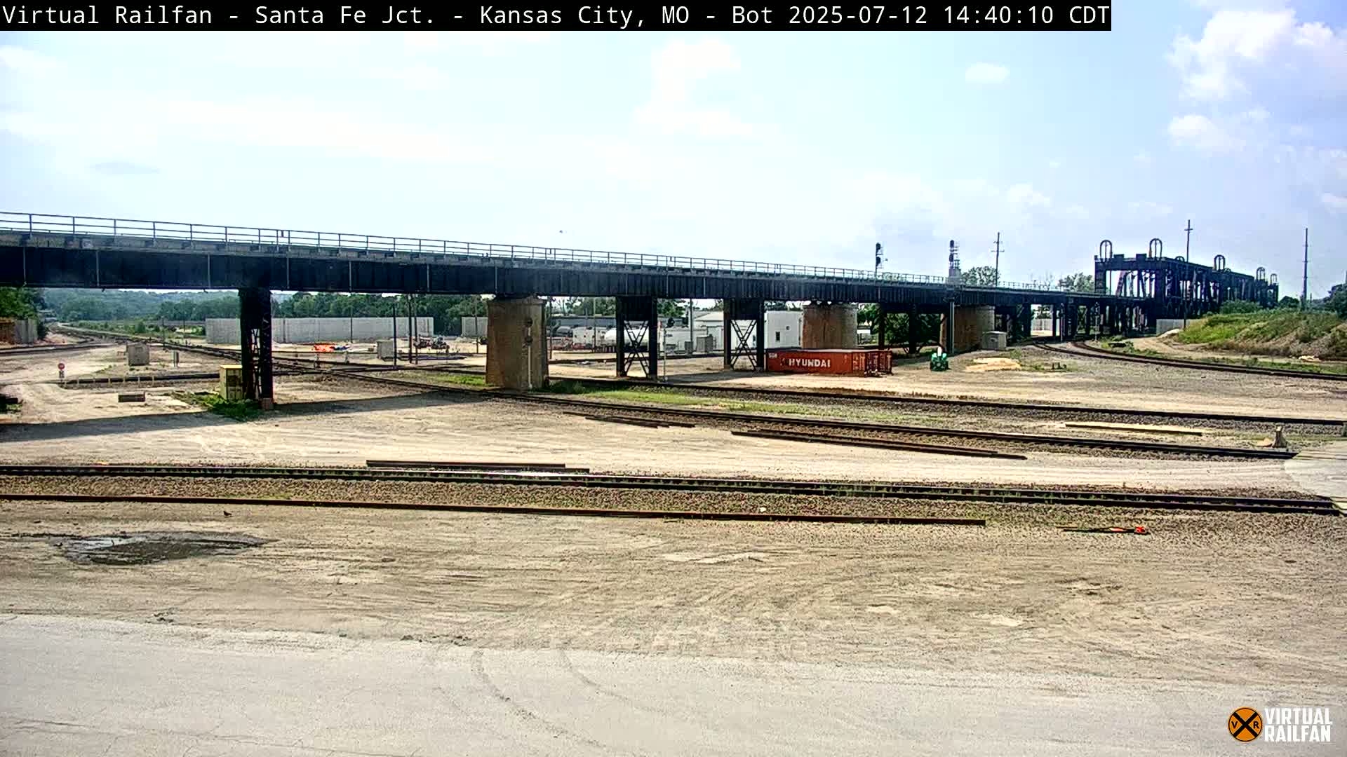 Kansas City Santa Fe Railway Junction Live Cam - Kansas City, Jackson, Missouri, USA 