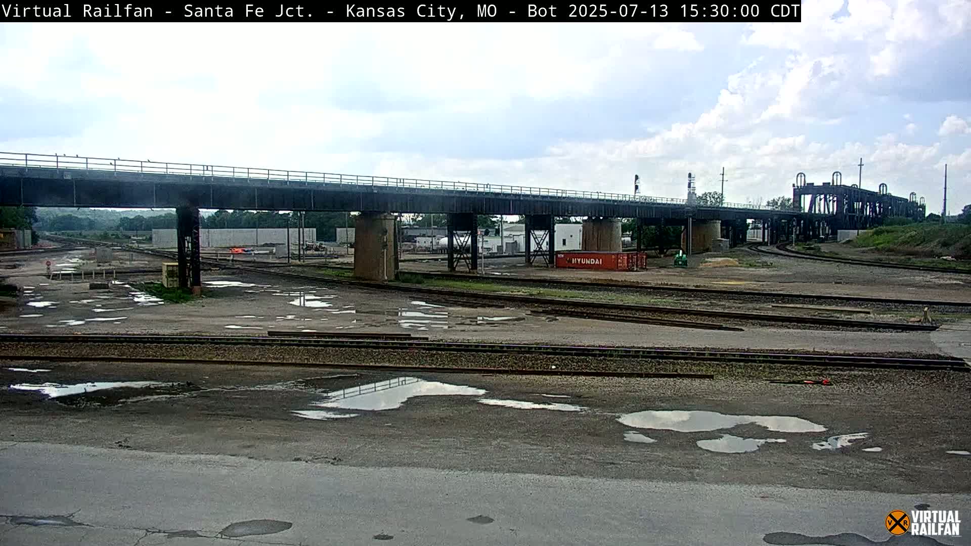 Kansas City Santa Fe Railway Junction Live Cam - Kansas City, Jackson, Missouri, USA 