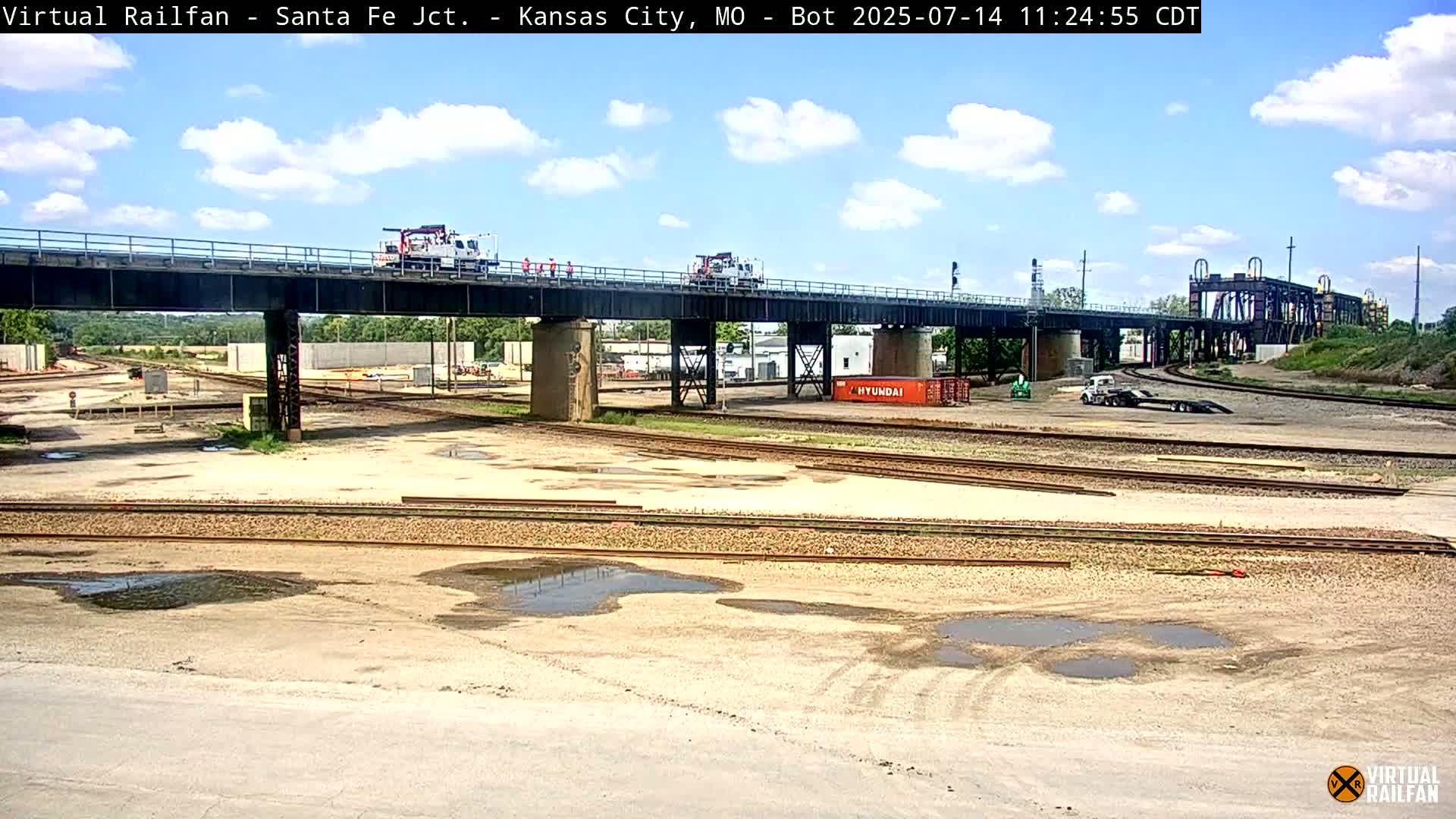 Kansas City Santa Fe Railway Junction Live Cam - Kansas City, Jackson, Missouri, USA 