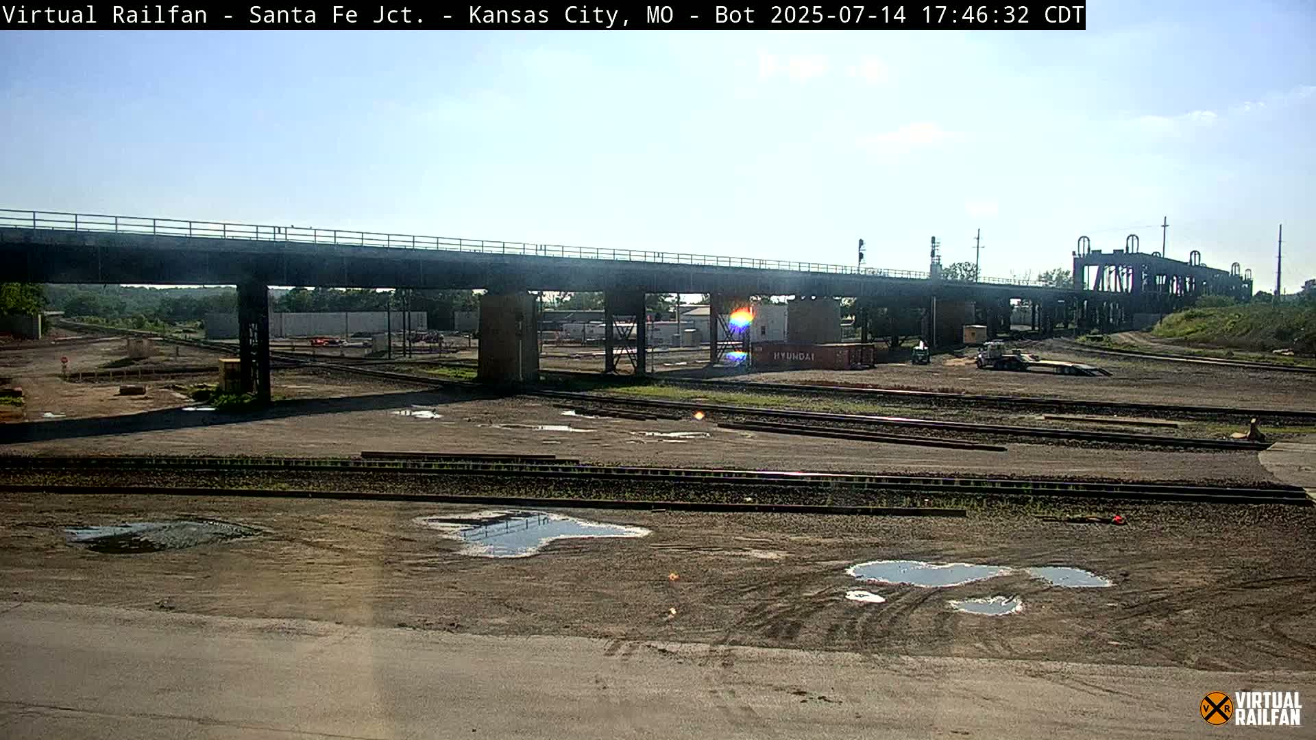 Kansas City Santa Fe Railway Junction Live Cam - Kansas City, Jackson, Missouri, USA 