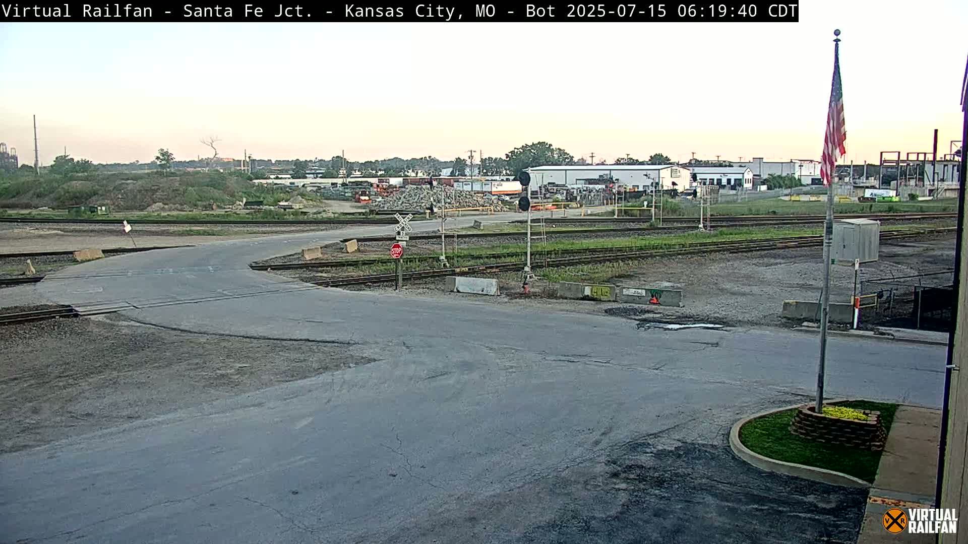 Kansas City Santa Fe Railway Junction Live Cam - Kansas City, Jackson, Missouri, USA 