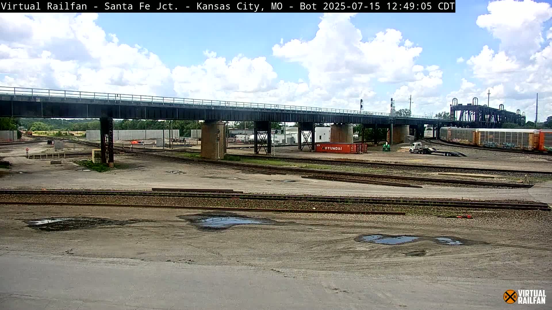 Kansas City Santa Fe Railway Junction Live Cam - Kansas City, Jackson, Missouri, USA 