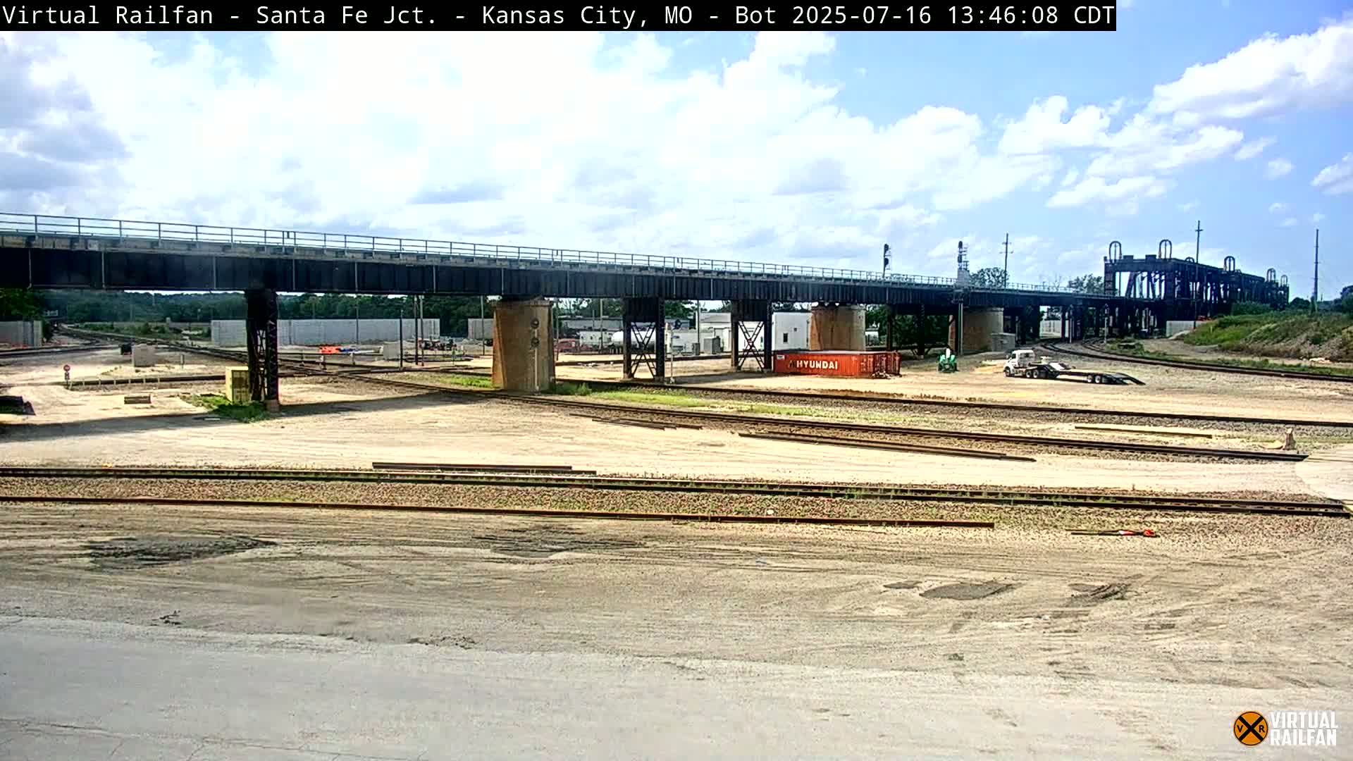 Kansas City Santa Fe Railway Junction Live Cam - Kansas City, Jackson, Missouri, USA 