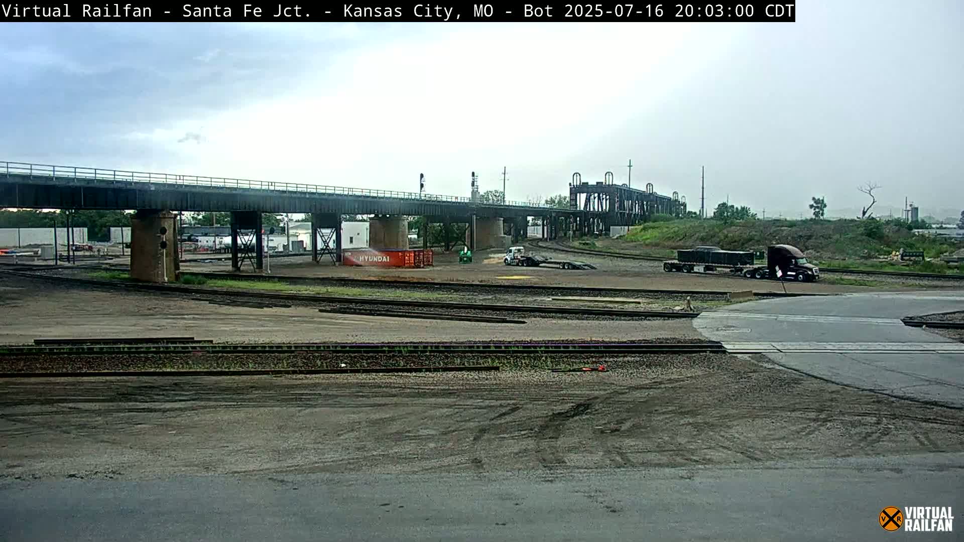 Kansas City Santa Fe Railway Junction Live Cam - Kansas City, Jackson, Missouri, USA 