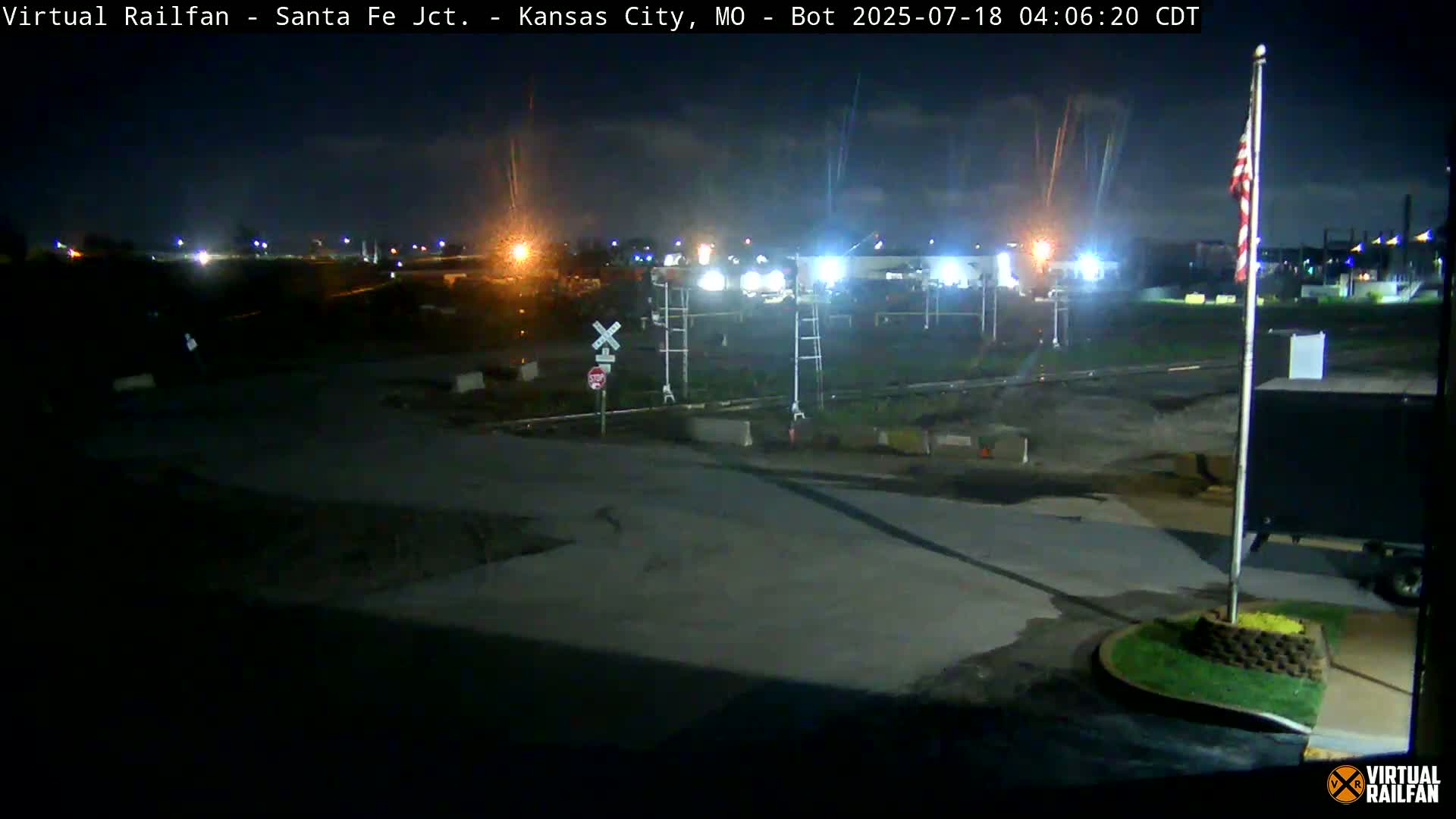 Kansas City Santa Fe Railway Junction Live Cam - Kansas City, Jackson, Missouri, USA 