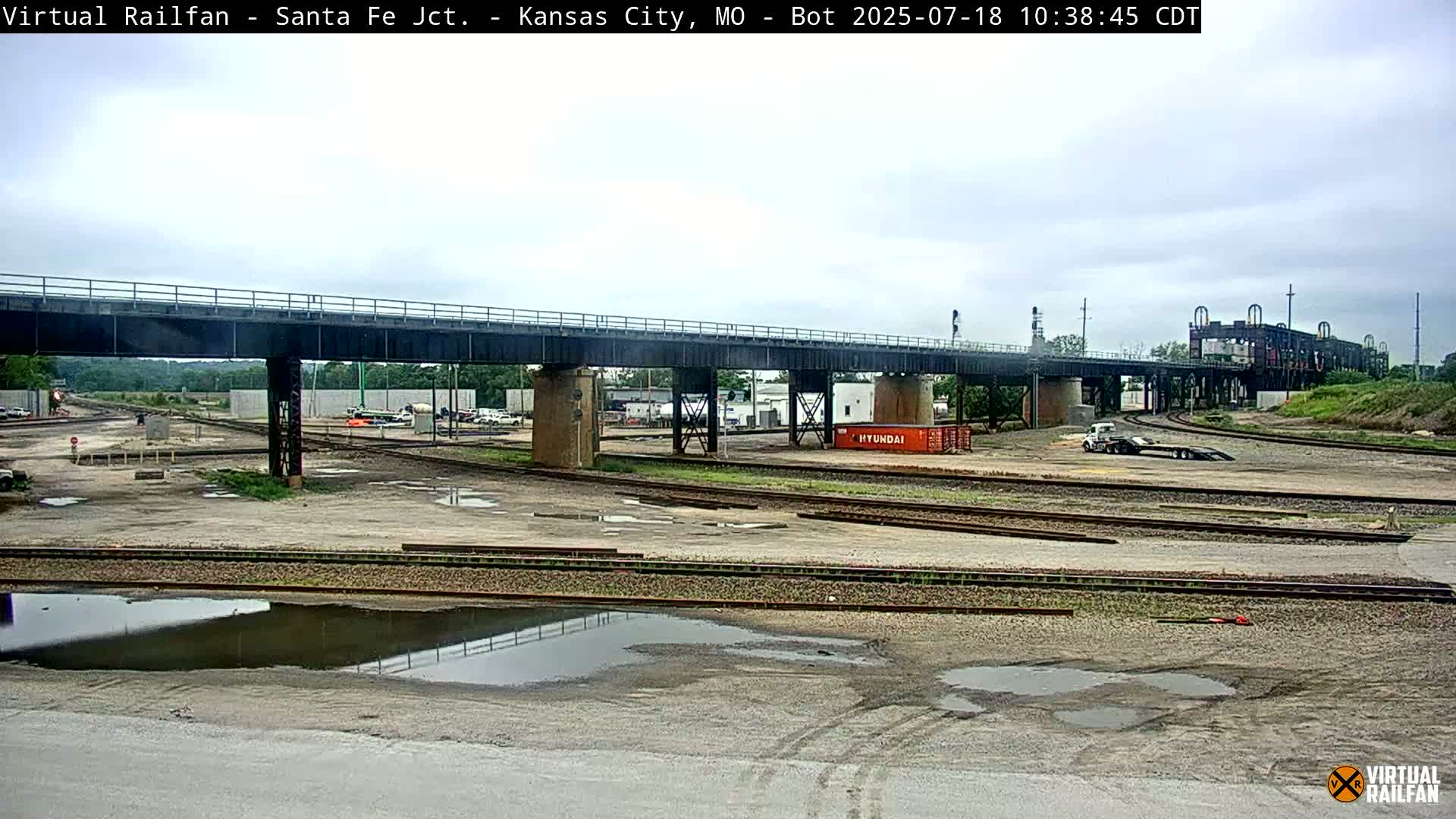 Kansas City Santa Fe Railway Junction Live Cam - Kansas City, Jackson, Missouri, USA 
