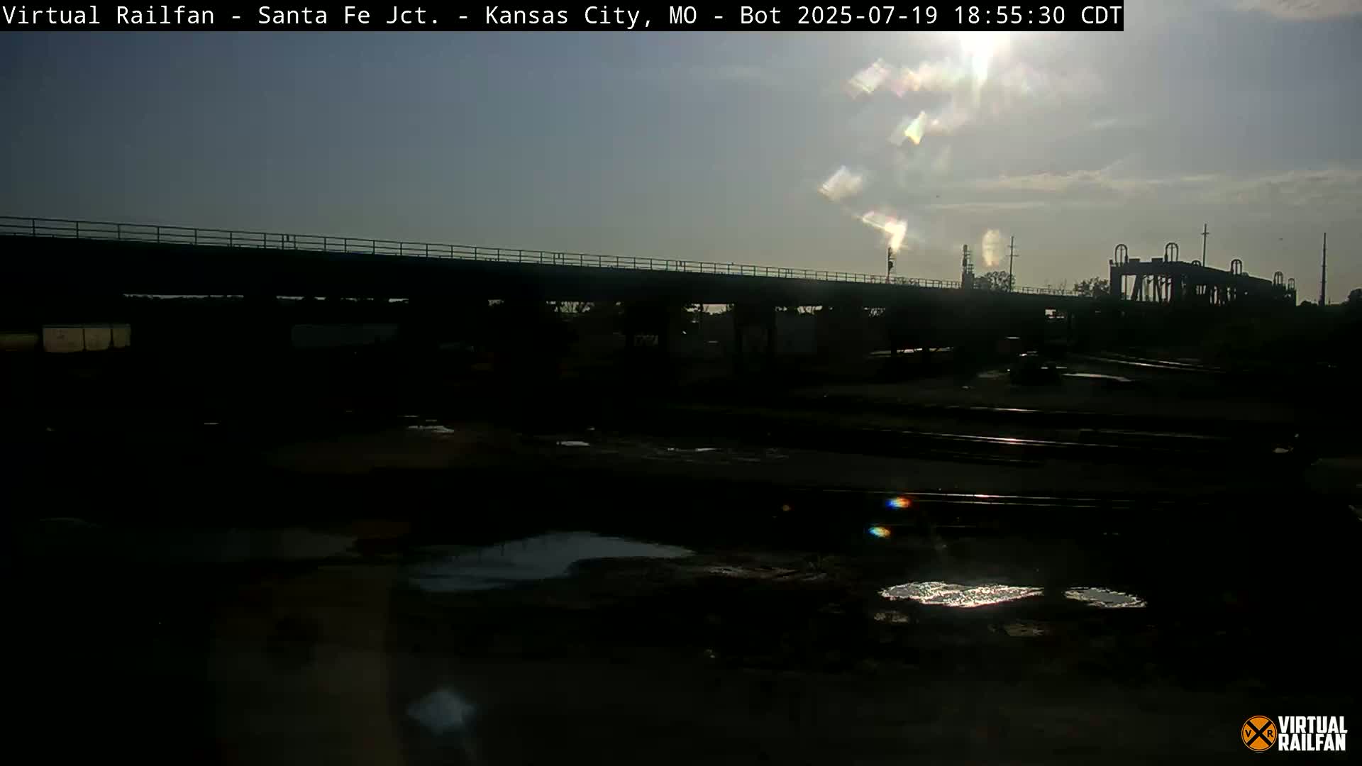 Kansas City Santa Fe Railway Junction Live Cam - Kansas City, Jackson, Missouri, USA 