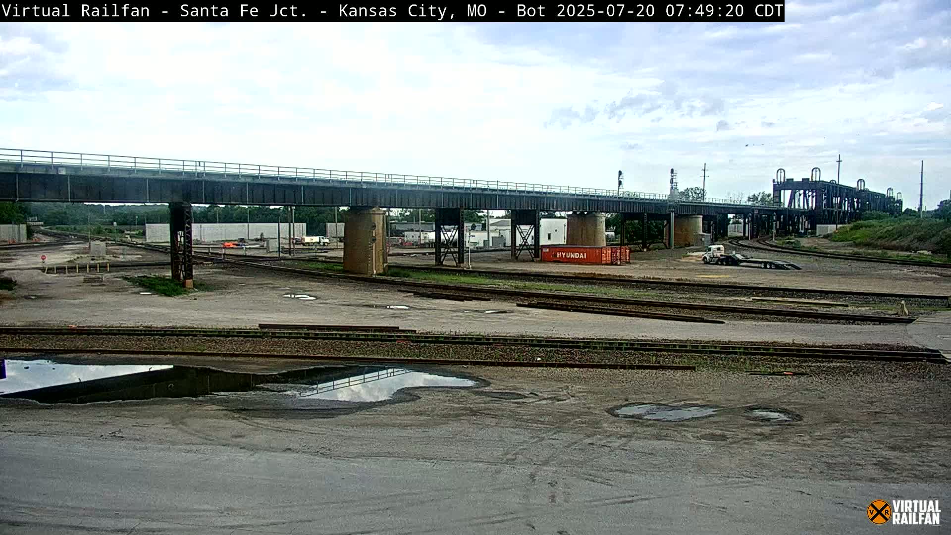 Kansas City Santa Fe Railway Junction Live Cam - Kansas City, Jackson, Missouri, USA 