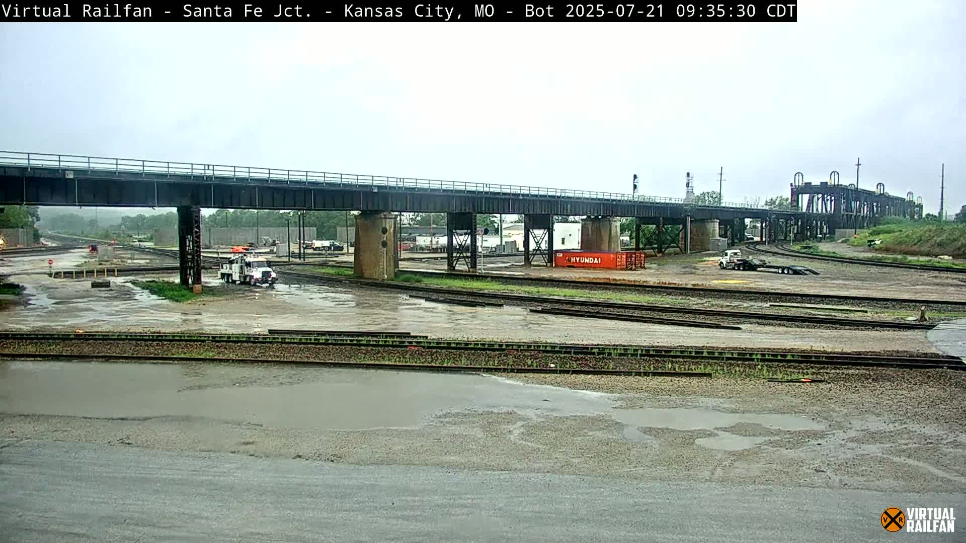 Kansas City Santa Fe Railway Junction Live Cam - Kansas City, Jackson, Missouri, USA 
