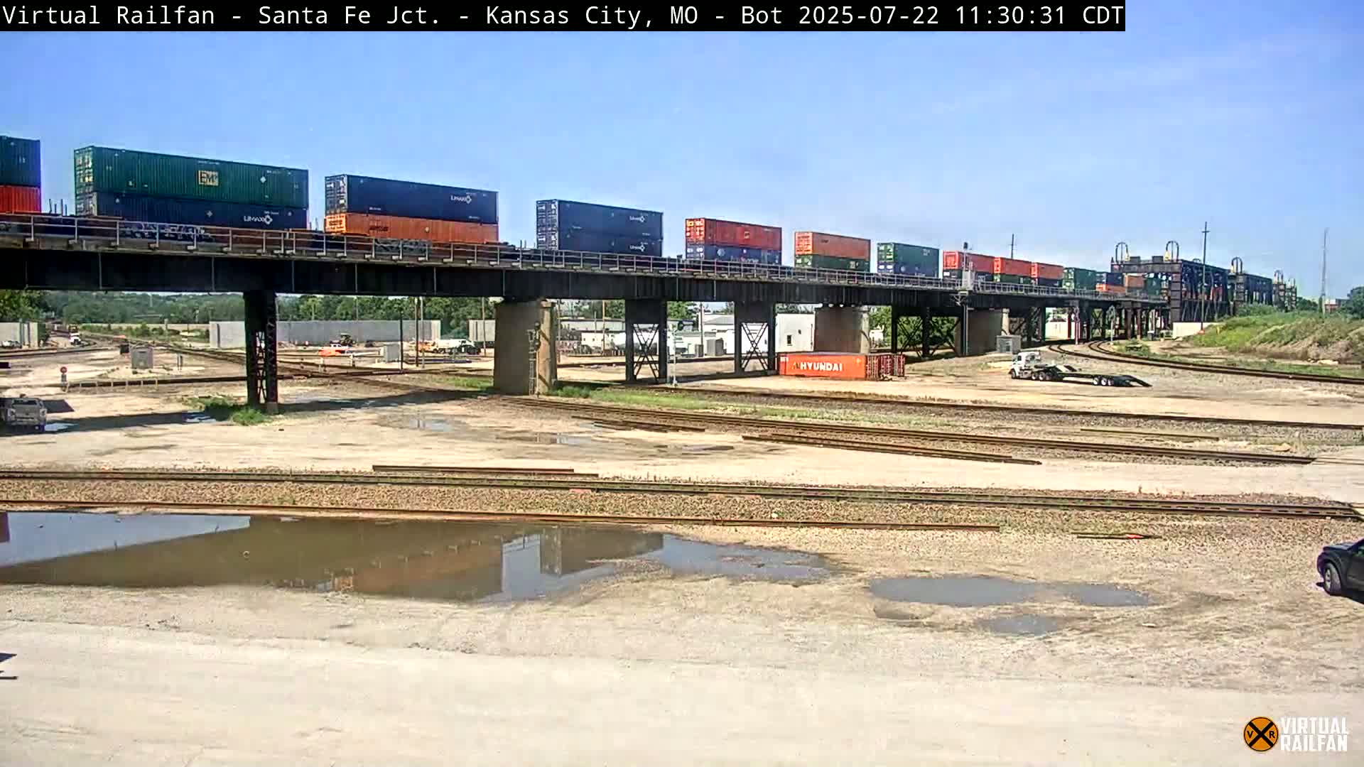 Kansas City Santa Fe Railway Junction Live Cam - Kansas City, Jackson, Missouri, USA 