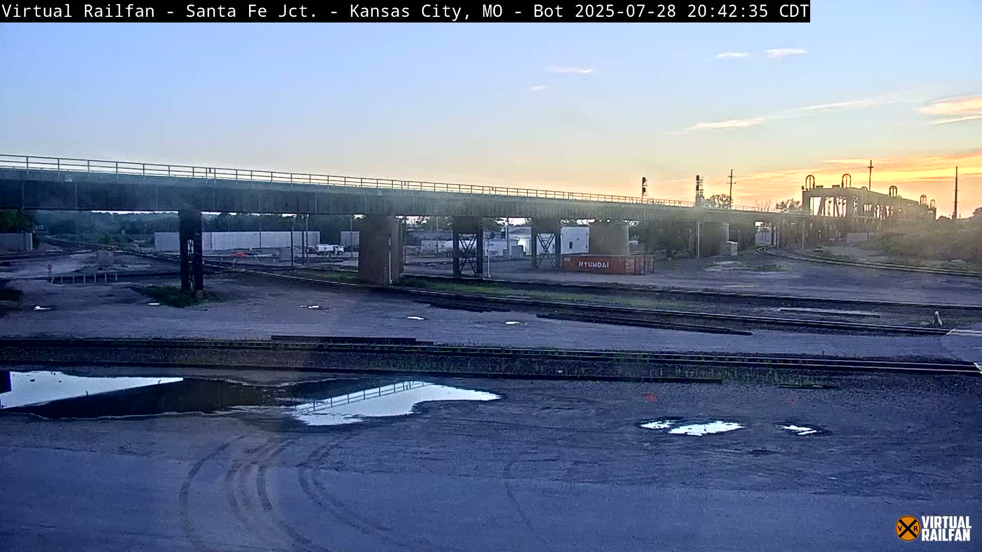 Kansas City Santa Fe Railway Junction Live Cam - Kansas City, Jackson, Missouri, USA 