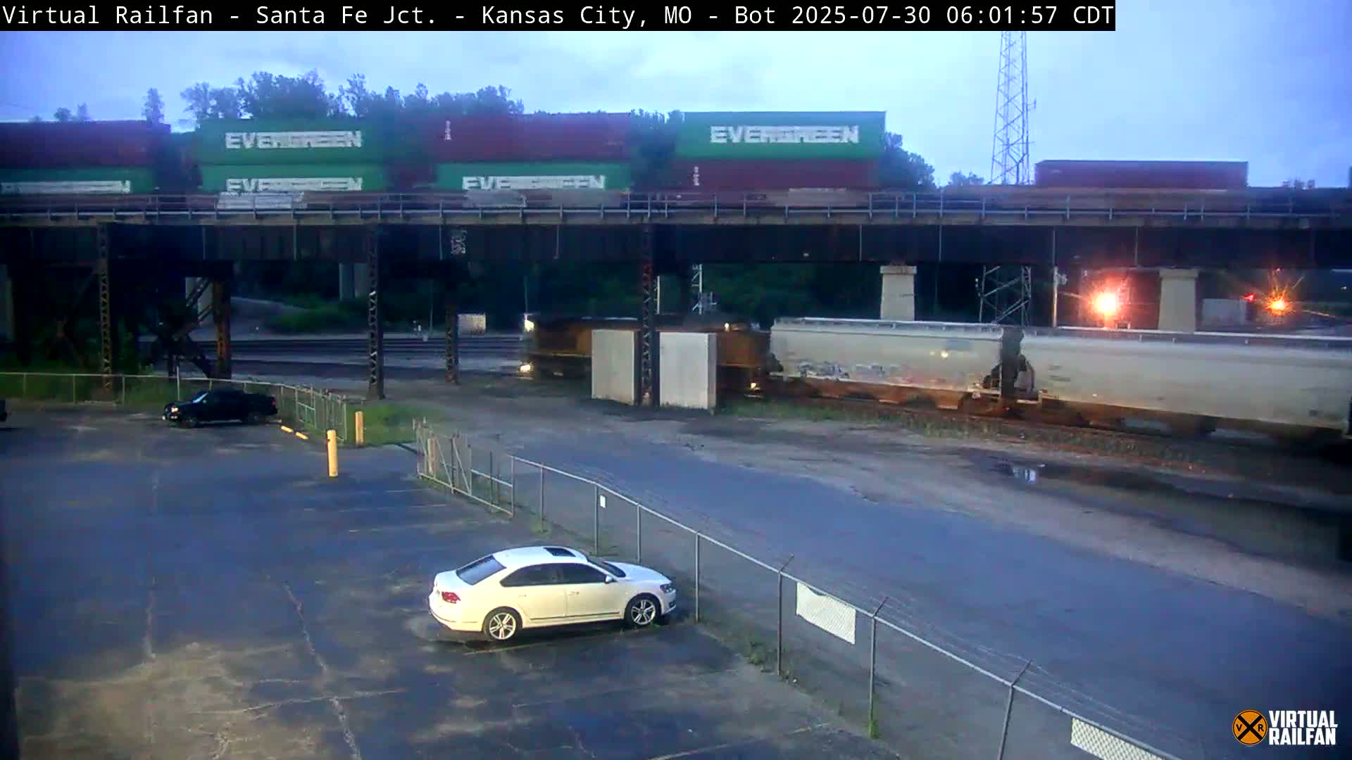 Kansas City Santa Fe Railway Junction Live Cam - Kansas City, Jackson, Missouri, USA 