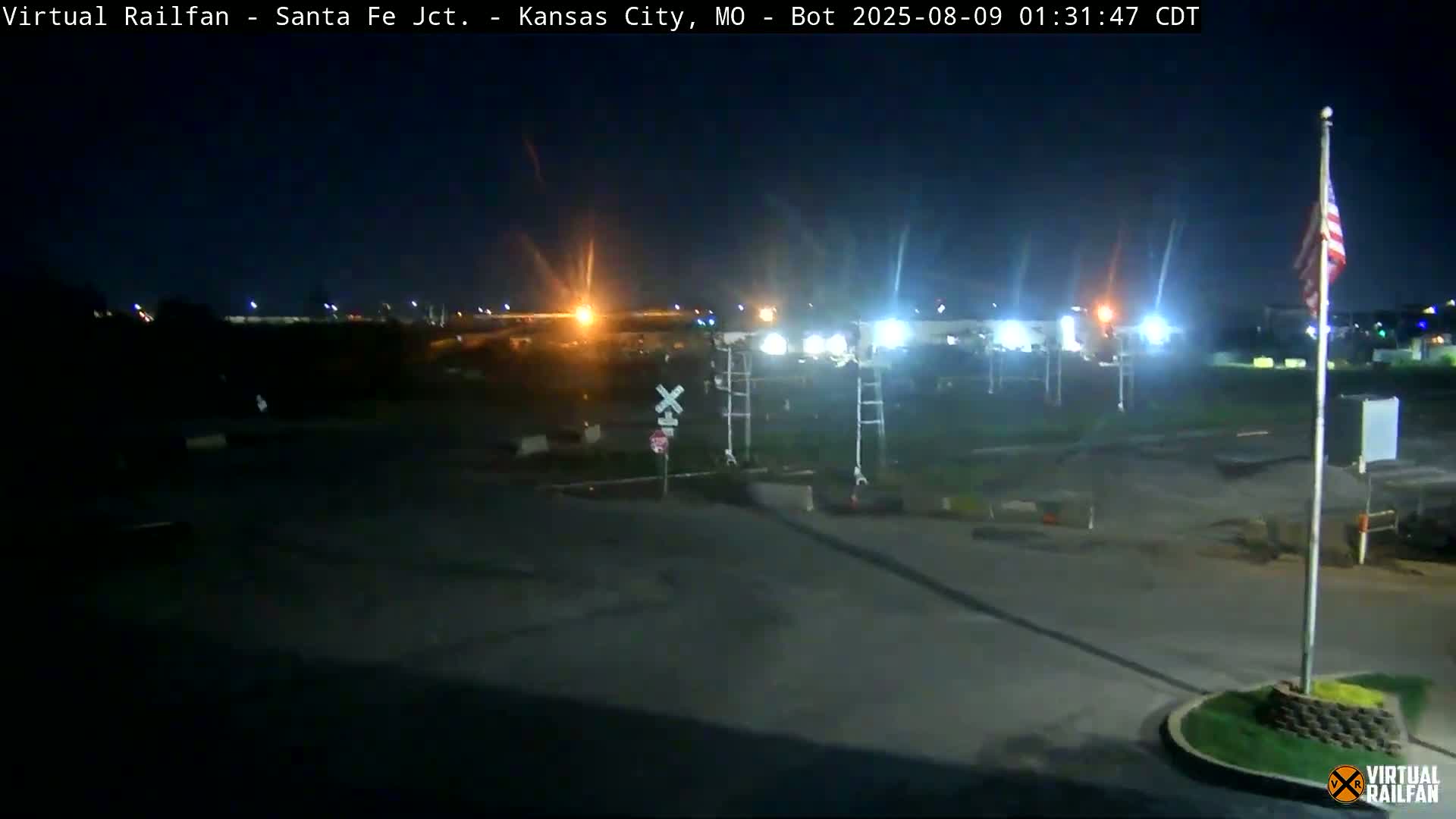 Kansas City Santa Fe Railway Junction Live Cam - Kansas City, Jackson, Missouri, USA 