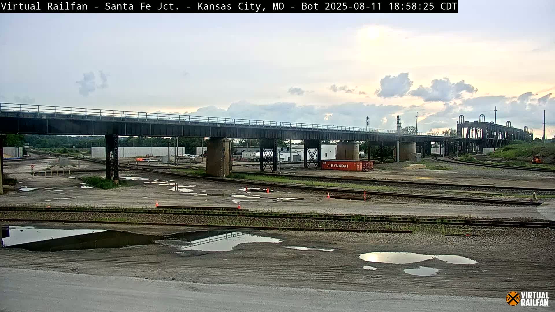 Kansas City Santa Fe Railway Junction Live Cam - Kansas City, Jackson, Missouri, USA 