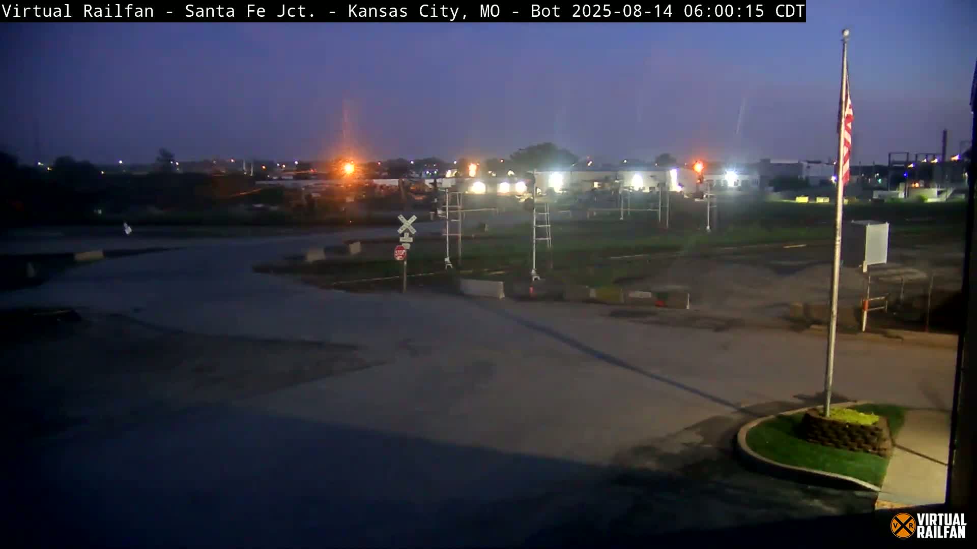 Kansas City Santa Fe Railway Junction Live Cam - Kansas City, Jackson, Missouri, USA 