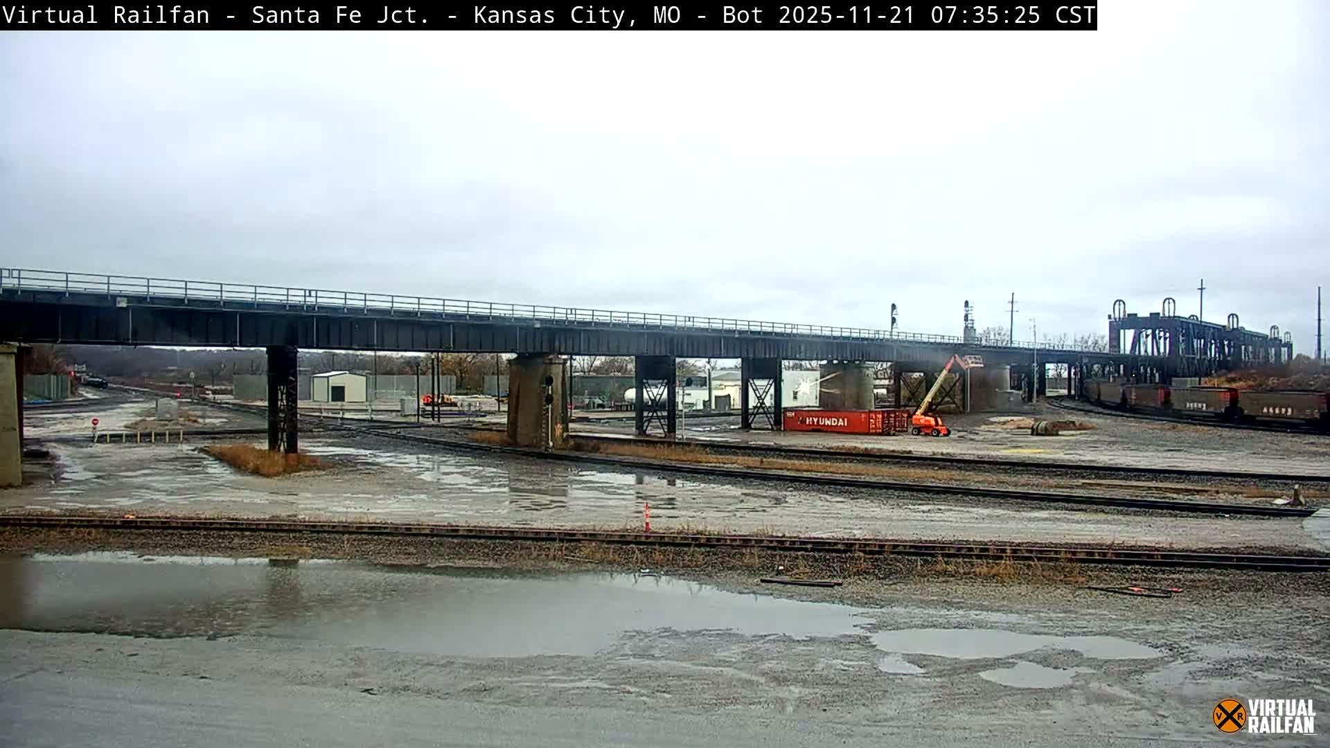 Kansas City Santa Fe Railway Junction Live Cam - Kansas City, Jackson, Missouri, USA 