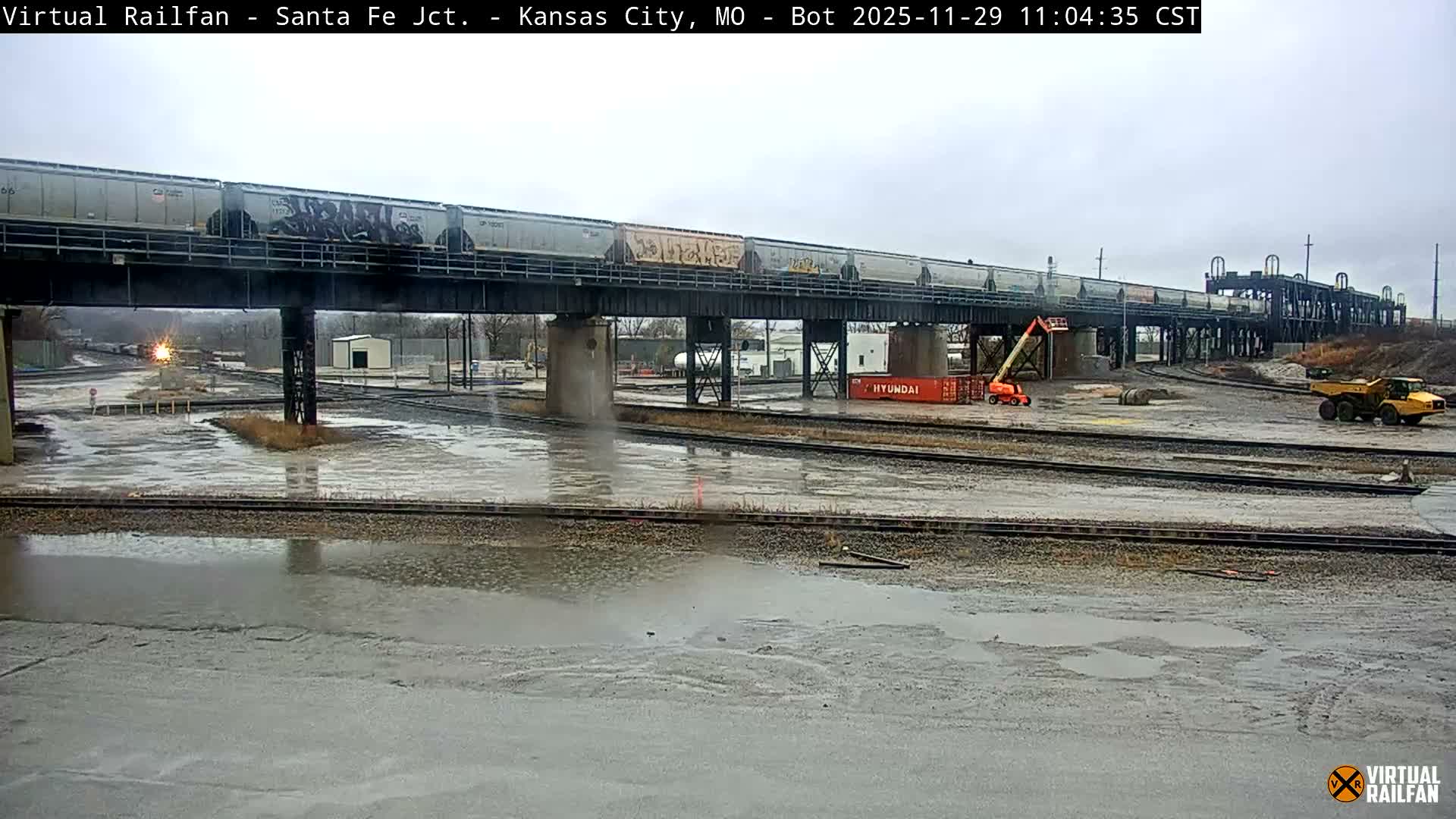 Kansas City Santa Fe Railway Junction Live Cam - Kansas City, Jackson, Missouri, USA 