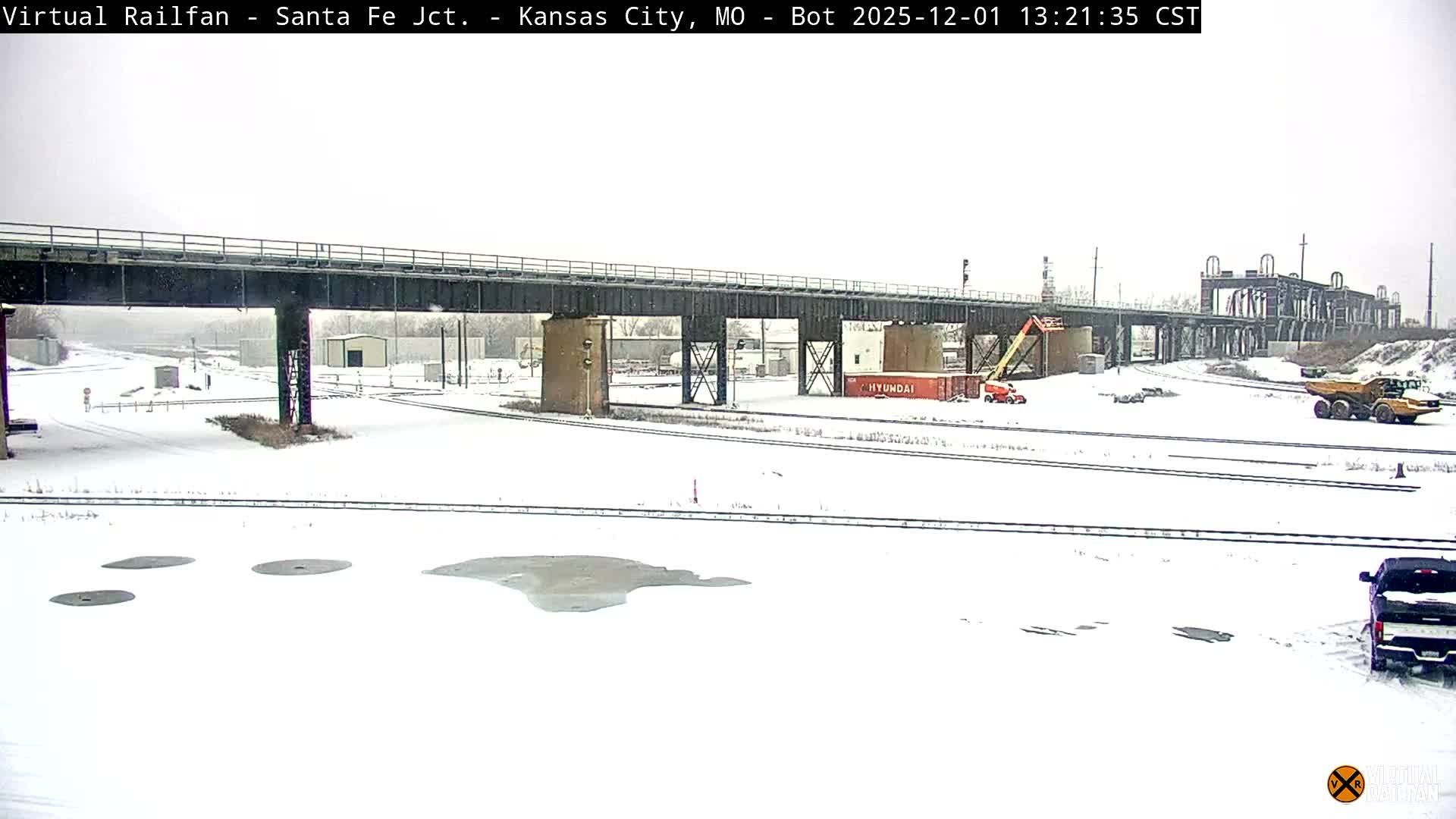 Kansas City Santa Fe Railway Junction Live Cam - Kansas City, Jackson, Missouri, USA 