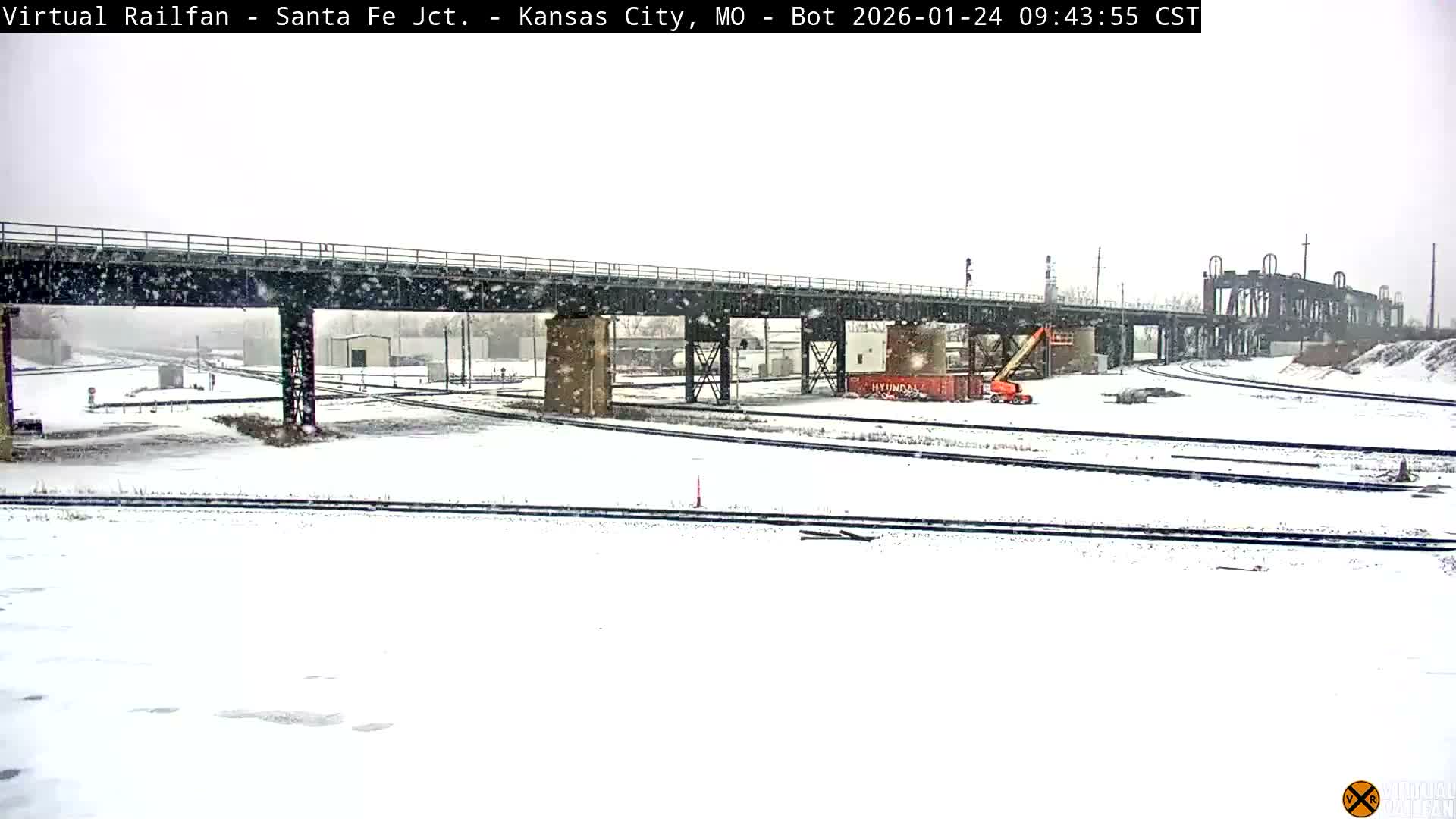 Kansas City Santa Fe Railway Junction Live Cam - Kansas City, Jackson, Missouri, USA 