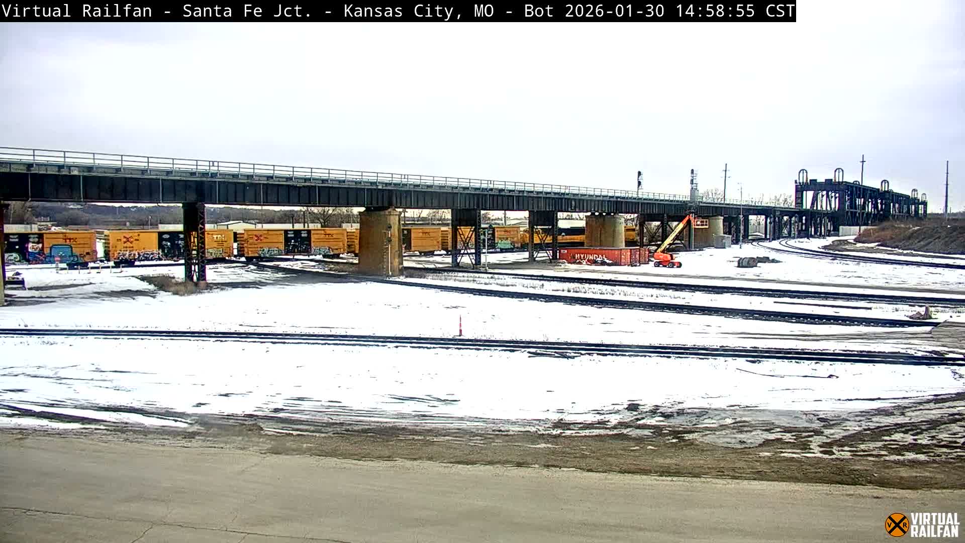 Kansas City Santa Fe Railway Junction Live Cam - Kansas City, Jackson, Missouri, USA 