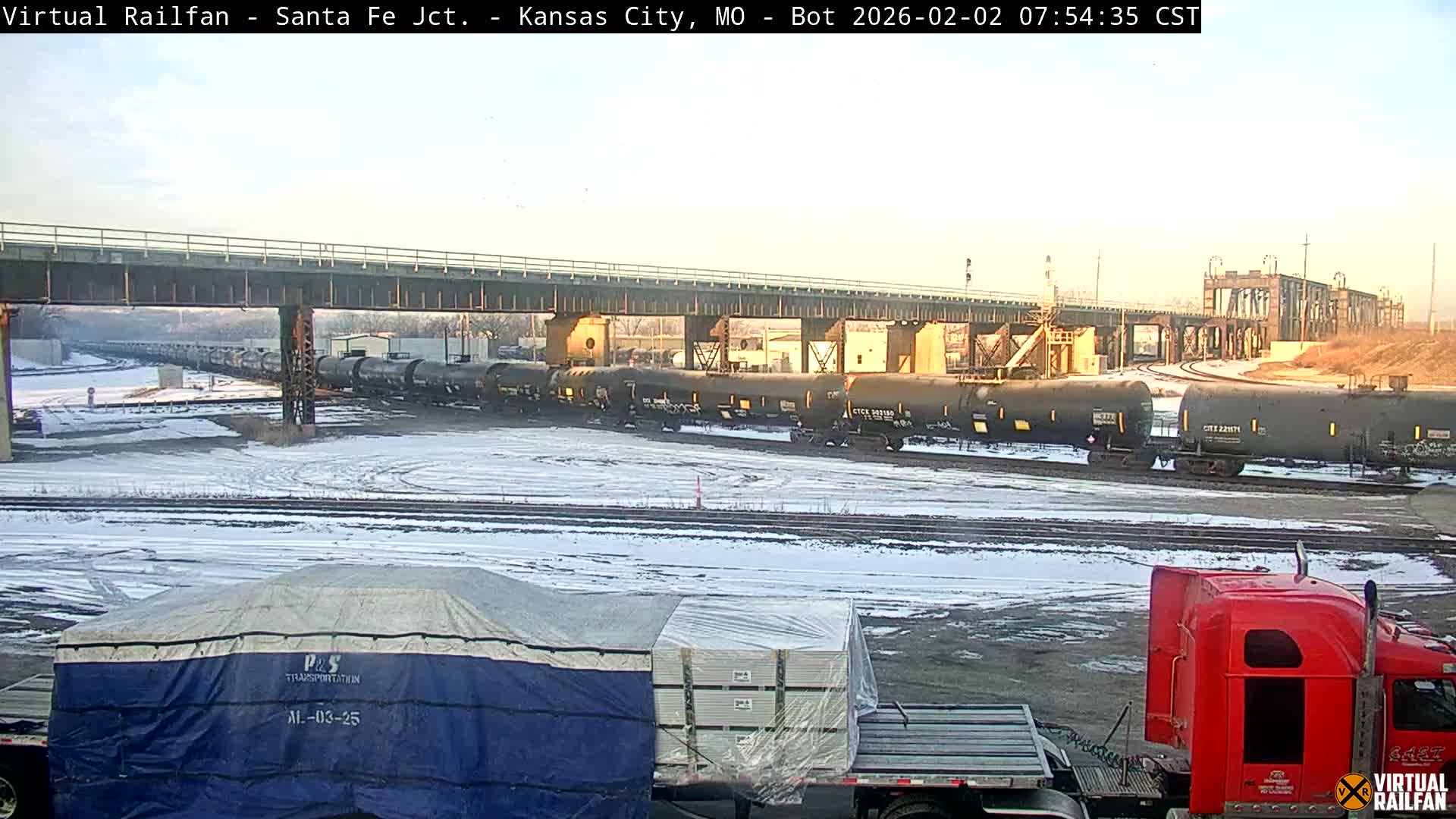 Kansas City Santa Fe Railway Junction Live Cam - Kansas City, Jackson, Missouri, USA 