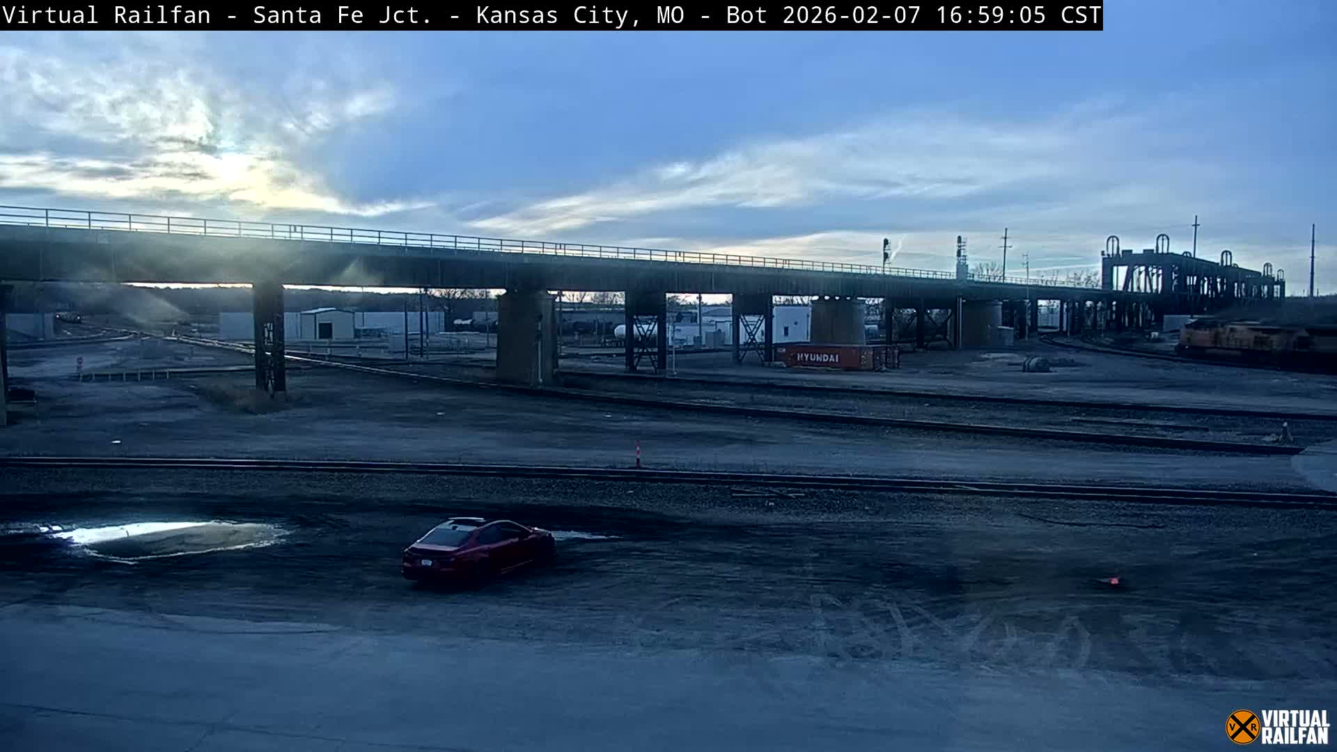 Kansas City Santa Fe Railway Junction Live Cam - Kansas City, Jackson, Missouri, USA 