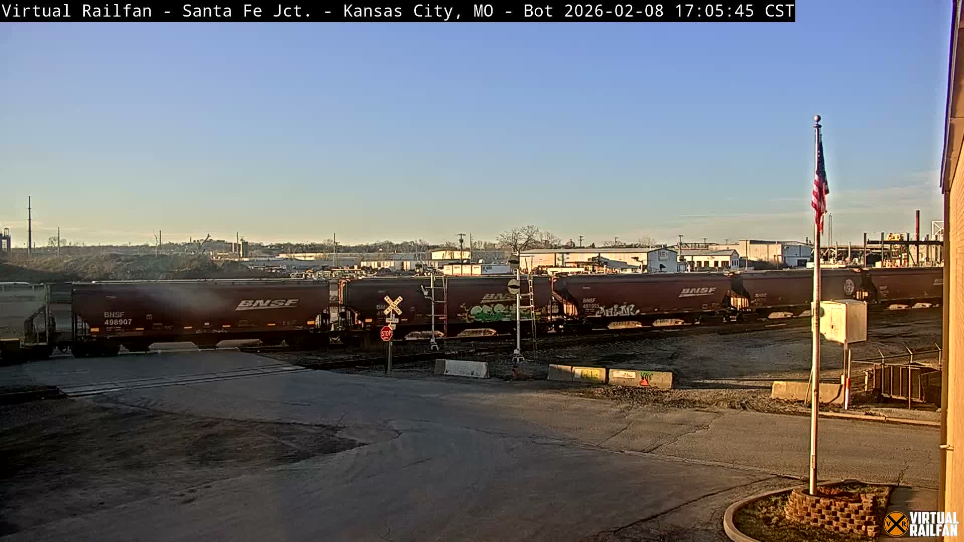 Kansas City Santa Fe Railway Junction Live Cam - Kansas City, Jackson, Missouri, USA 