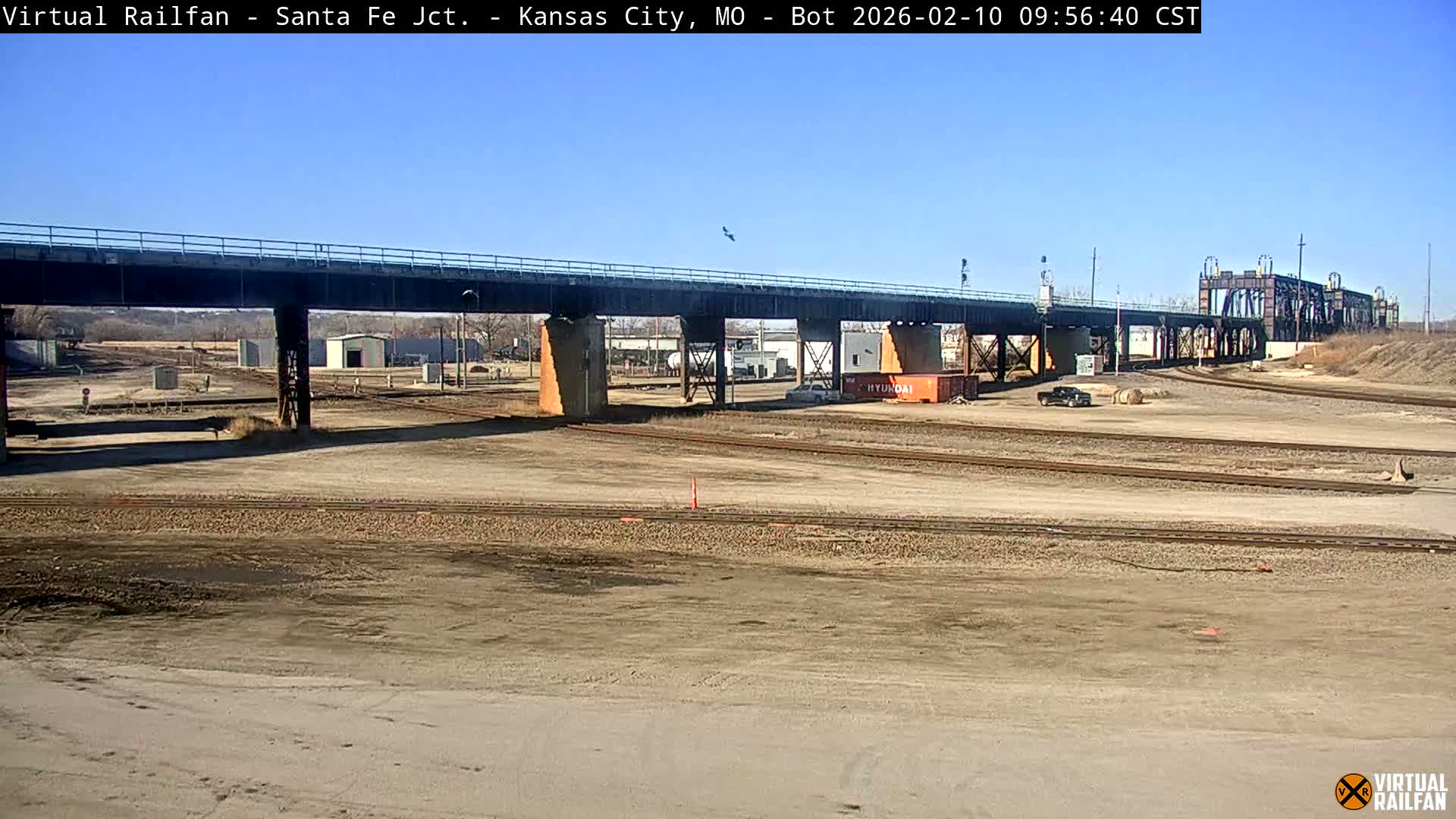 Kansas City Santa Fe Railway Junction Live Cam - Kansas City, Jackson, Missouri, USA 