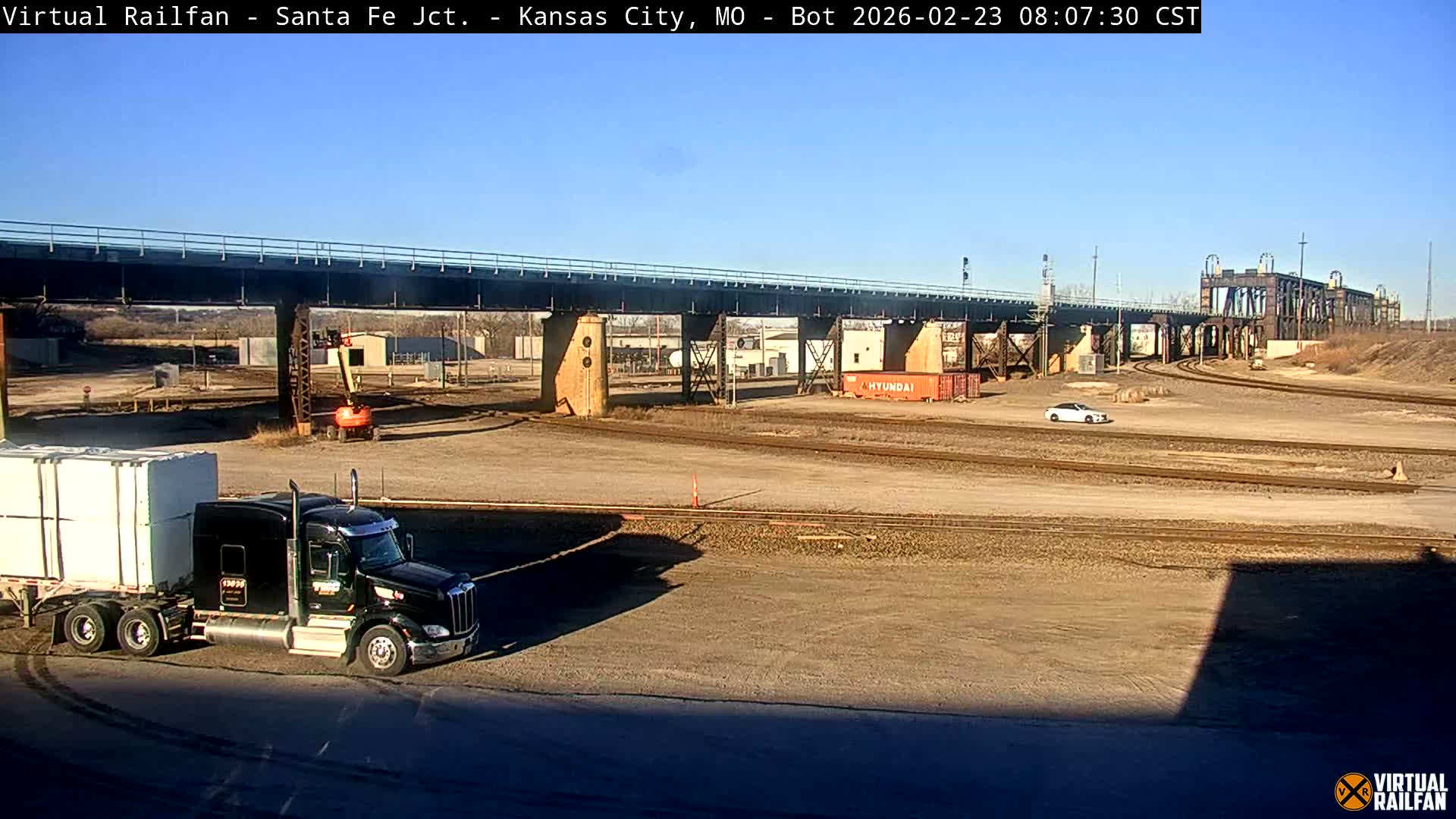 Kansas City Santa Fe Railway Junction Live Cam - Kansas City, Jackson, Missouri, USA 