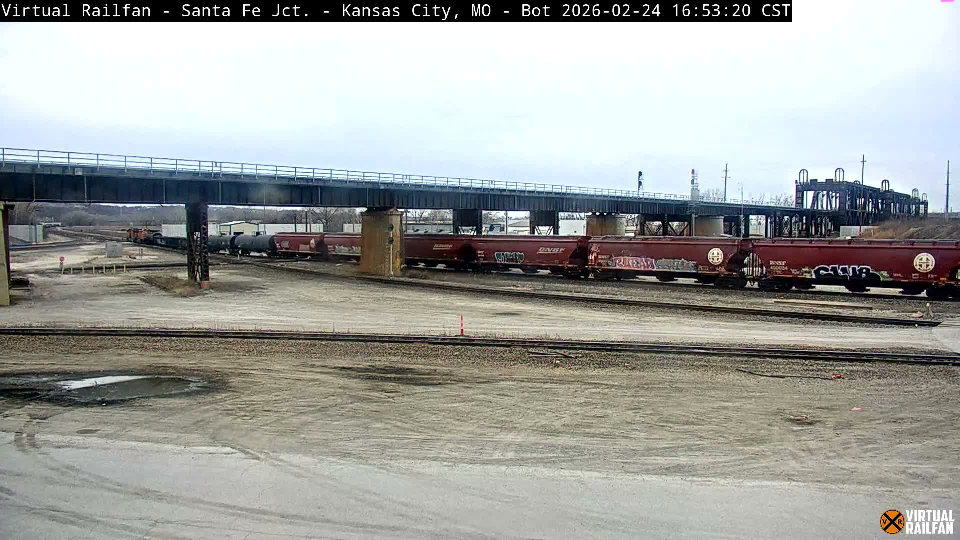 Kansas City Santa Fe Railway Junction Live Cam - Kansas City, Jackson, Missouri, USA 