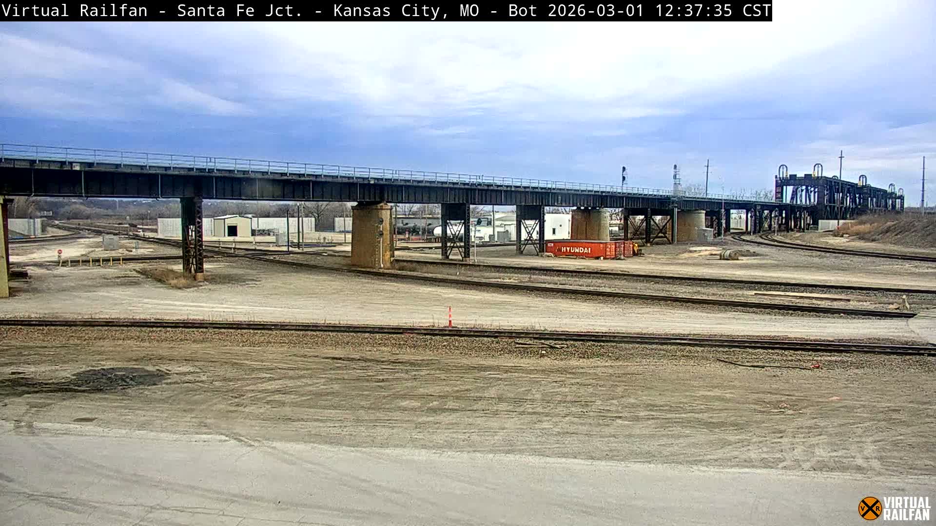 Kansas City Santa Fe Railway Junction Live Cam - Kansas City, Jackson, Missouri, USA 