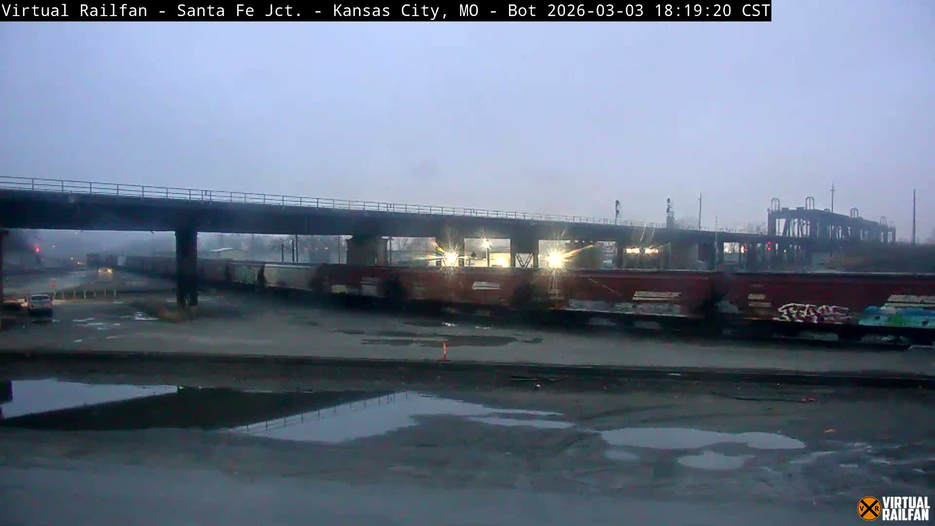 Kansas City Santa Fe Railway Junction Live Cam - Kansas City, Jackson, Missouri, USA 