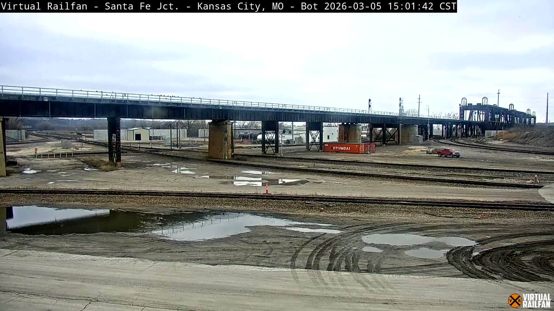 Kansas City Santa Fe Railway Junction Live Cam - Kansas City, Jackson, Missouri, USA 