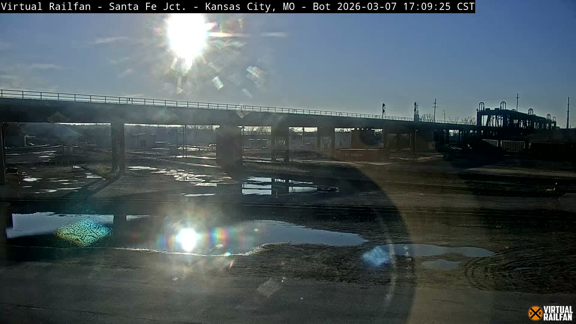 Kansas City Santa Fe Railway Junction Live Cam - Kansas City, Jackson, Missouri, USA 