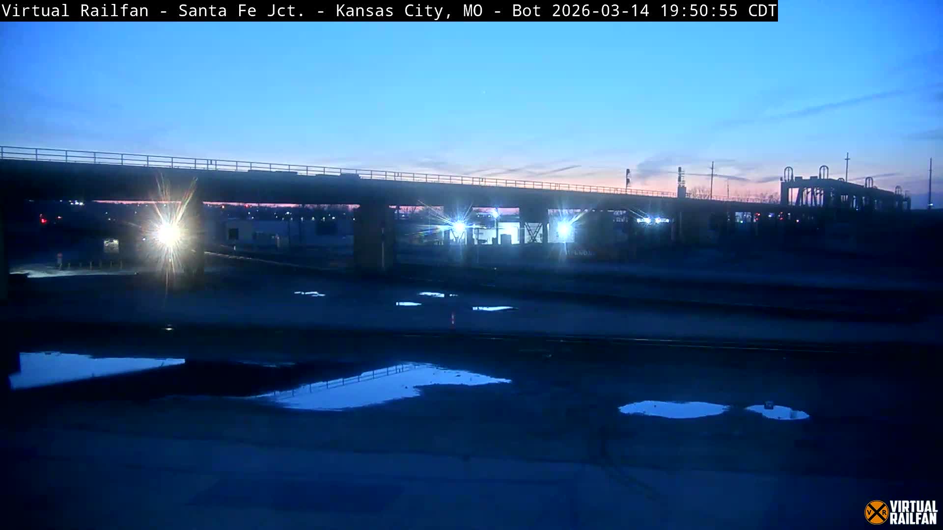 Kansas City Santa Fe Railway Junction Live Cam - Kansas City, Jackson, Missouri, USA 