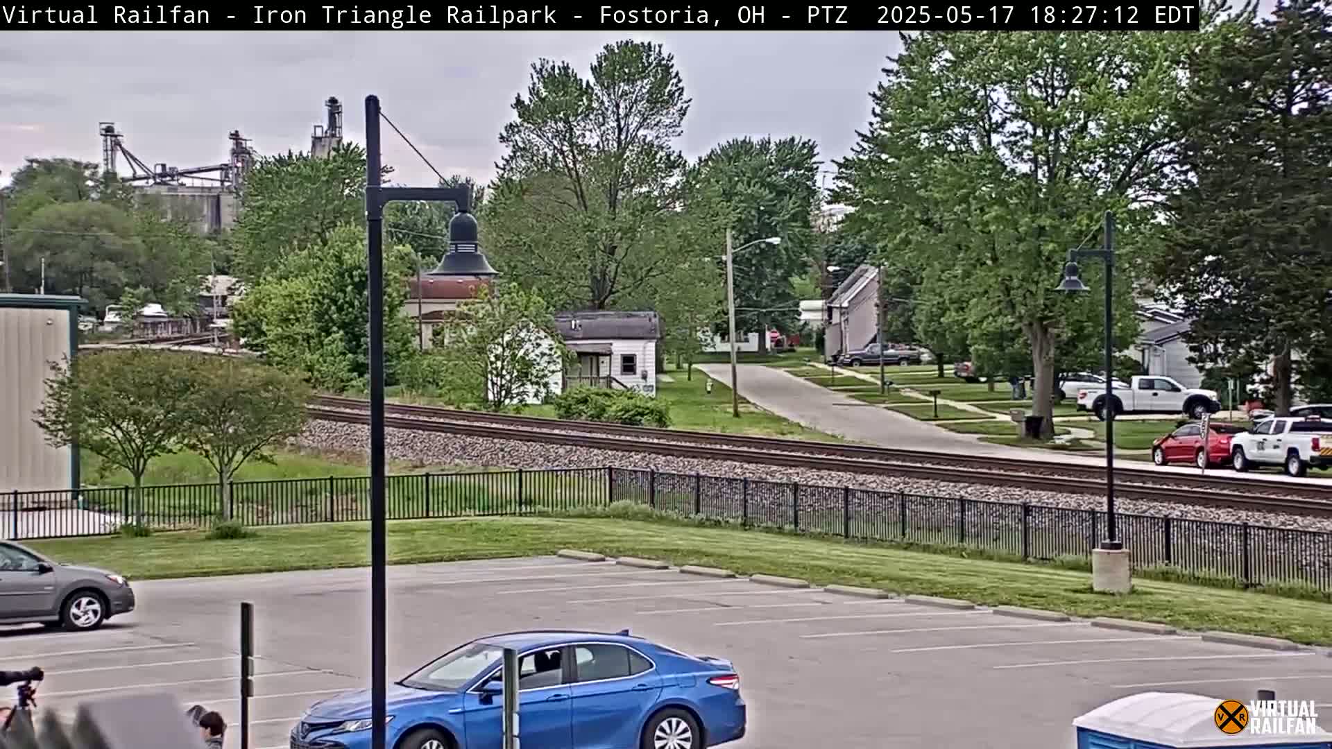 Fostoria Iron Triangle Railpark  & Railroad Crossing Live Cam -Fostoria , Seneca, Ohio, USA