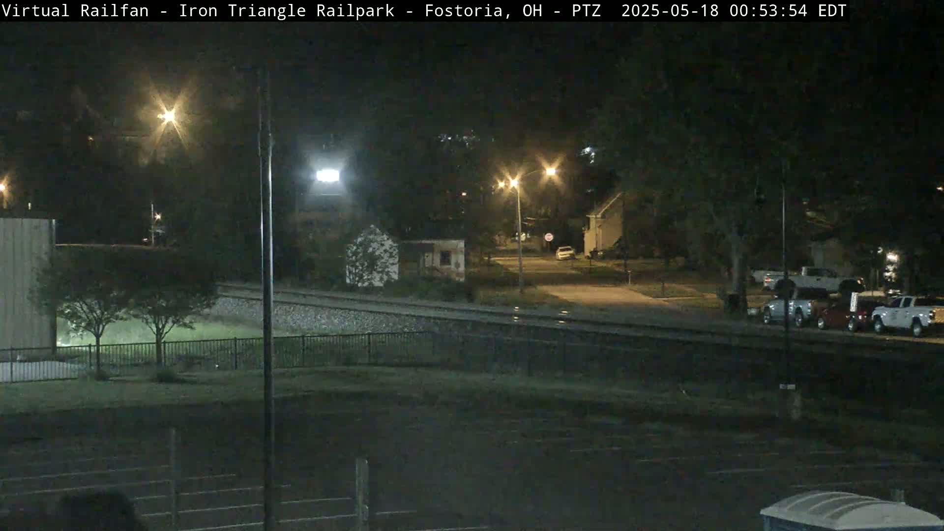 Fostoria Iron Triangle Railpark  & Railroad Crossing Live Cam -Fostoria , Seneca, Ohio, USA