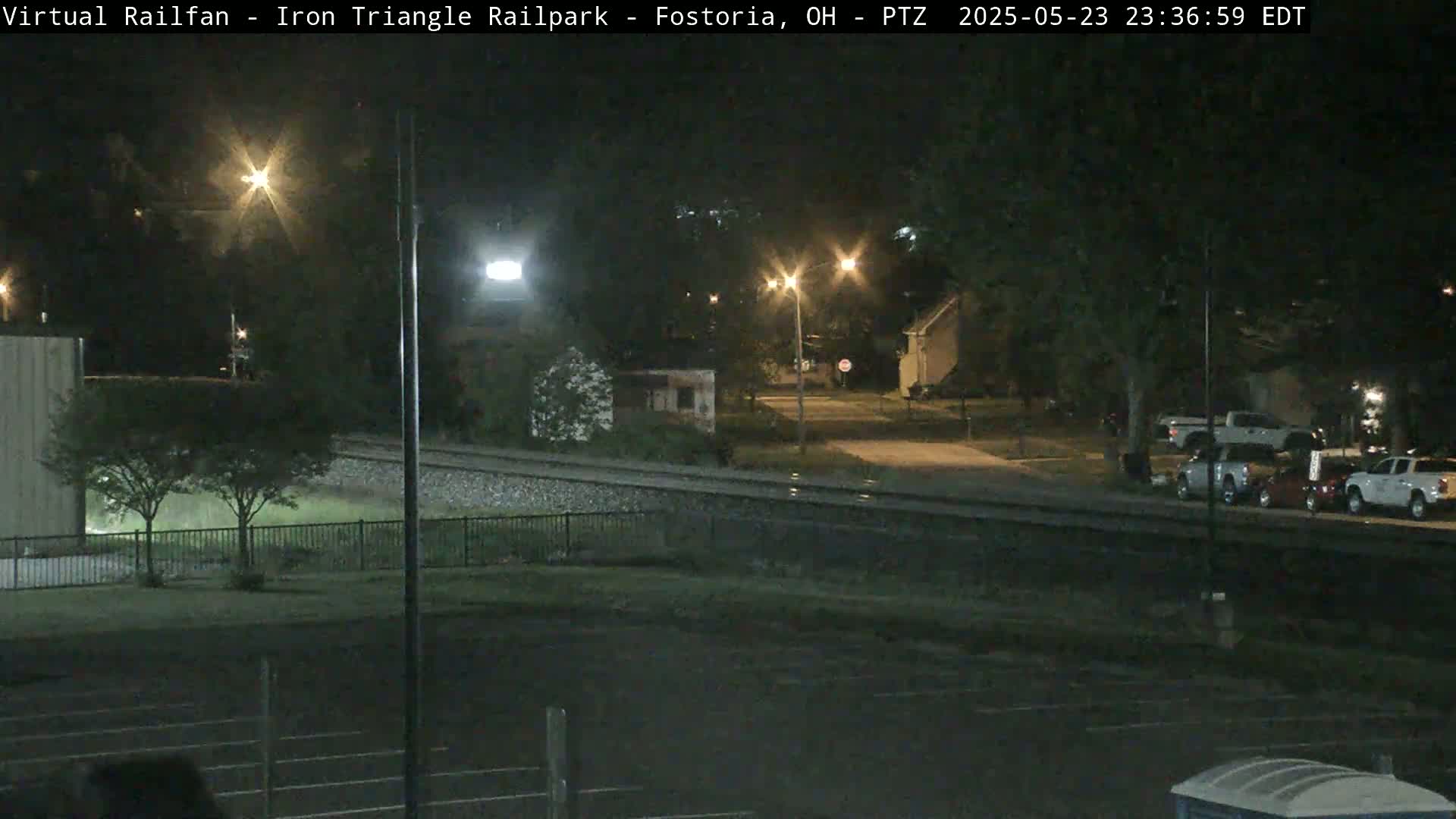 Fostoria Iron Triangle Railpark  & Railroad Crossing Live Cam -Fostoria , Seneca, Ohio, USA