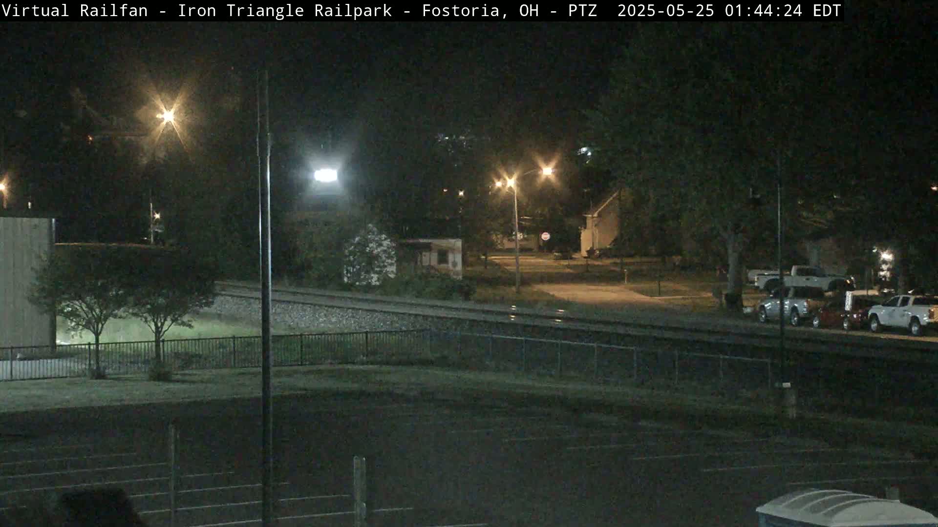 Fostoria Iron Triangle Railpark  & Railroad Crossing Live Cam -Fostoria , Seneca, Ohio, USA
