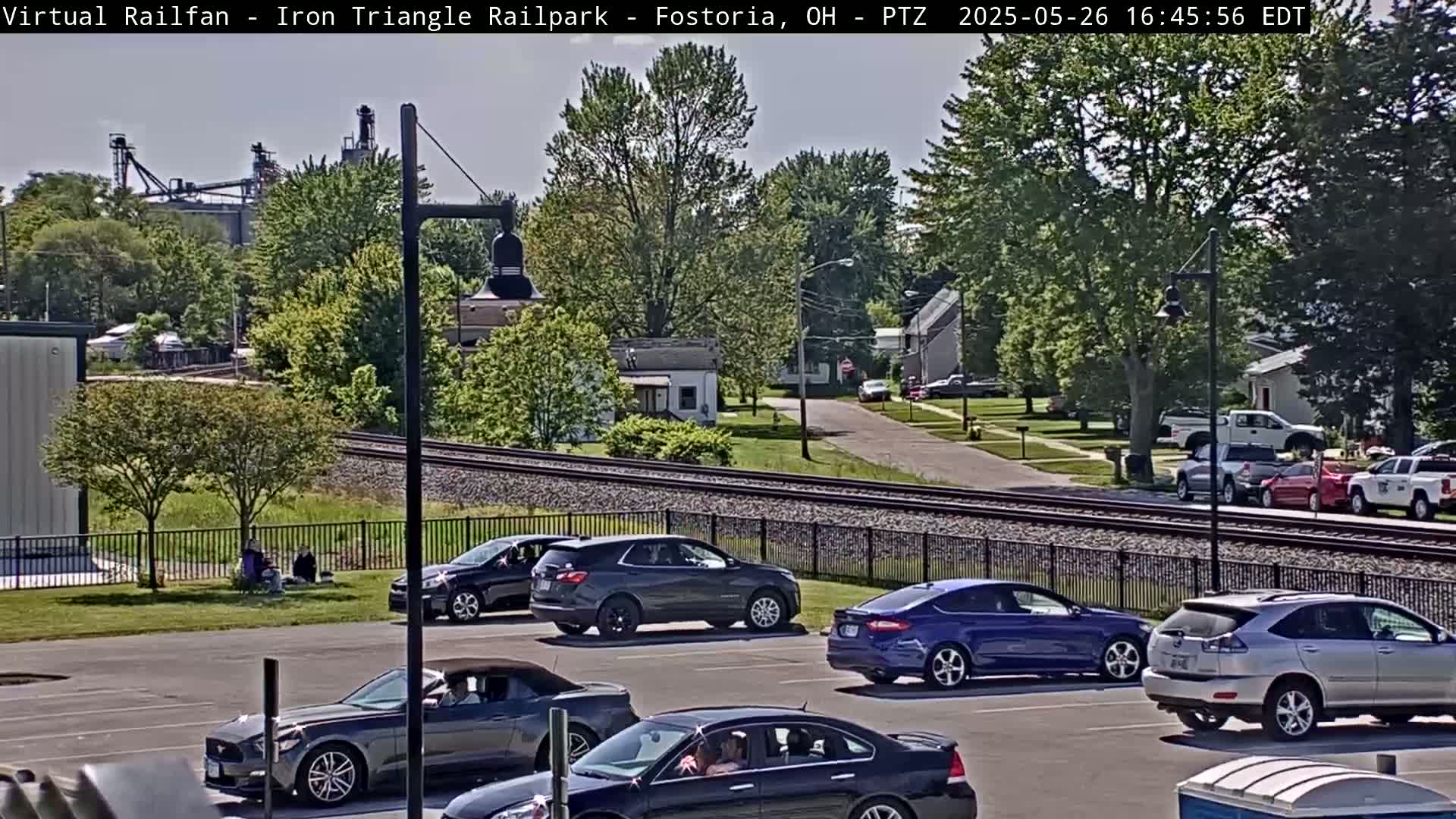 Fostoria Iron Triangle Railpark  & Railroad Crossing Live Cam -Fostoria , Seneca, Ohio, USA